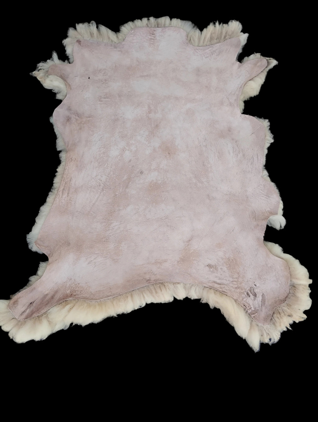 Bark tanned sheepskin 45 x 34 / dense wool 2/3 inch