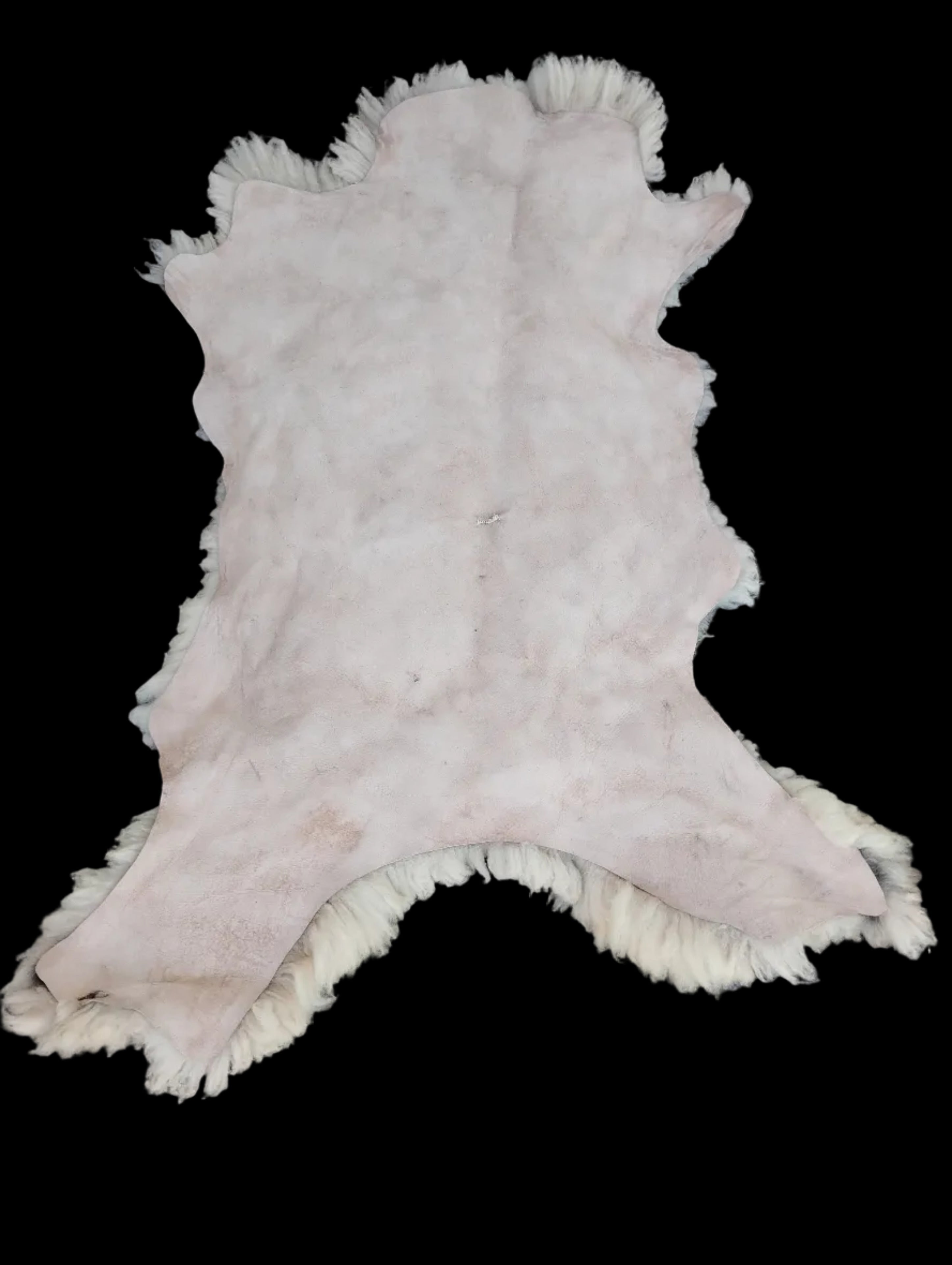 Bark tanned sheepskin 40 x 27 / wool 2.5 inch