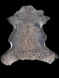 Bark tanned sheepskin 45 x 30 / springy short ti 2.6/3 inch wool