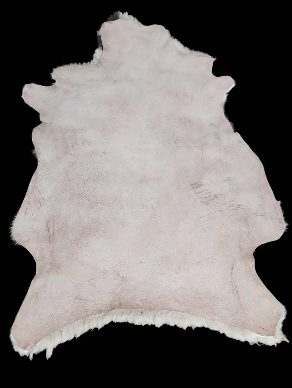 Bark tanned sheepskin 37 x 30 / silky wool and hair