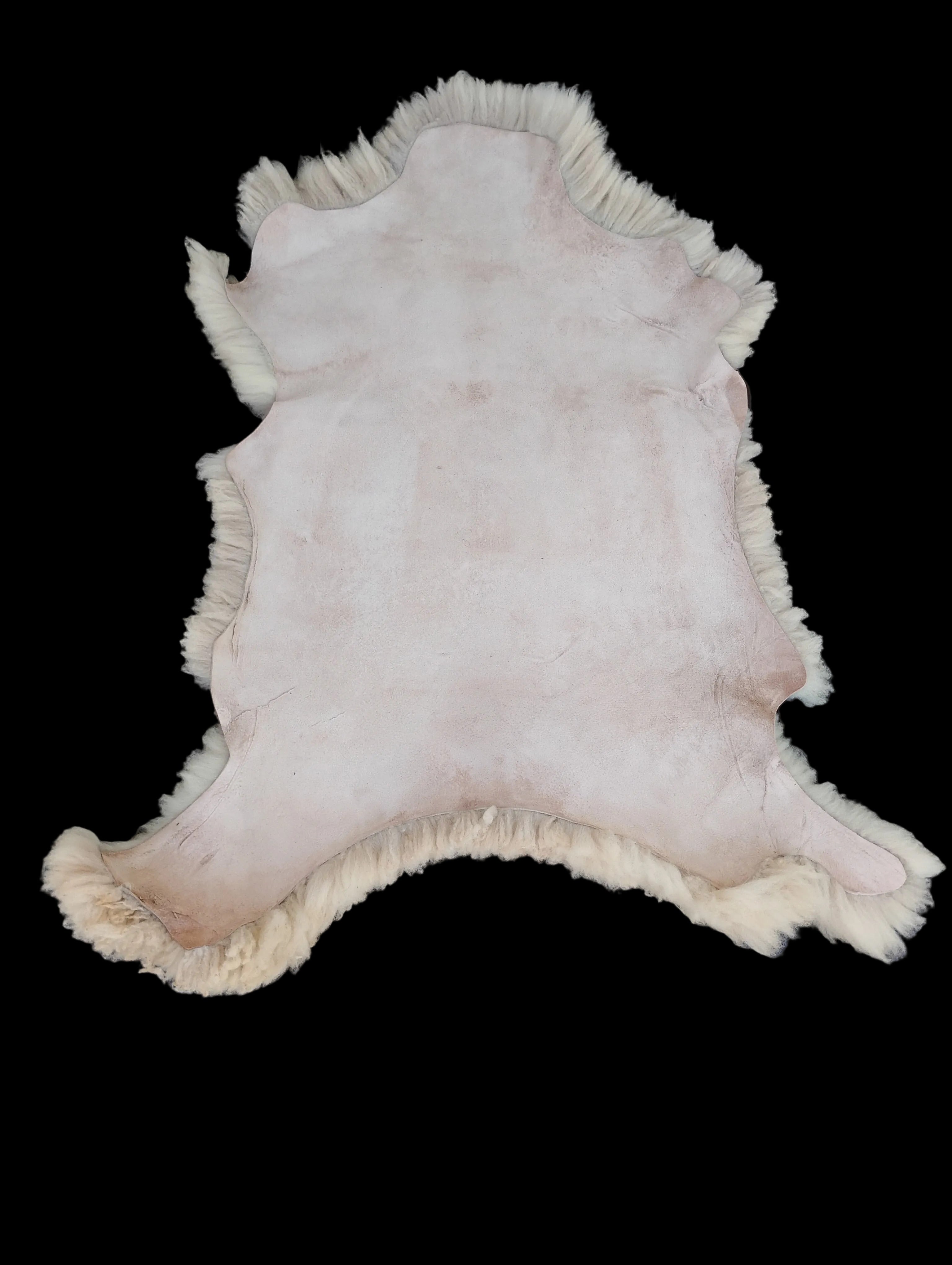 Bark tanned sheepskin 40 x 28 / dense soft wool 2.5/3 inch