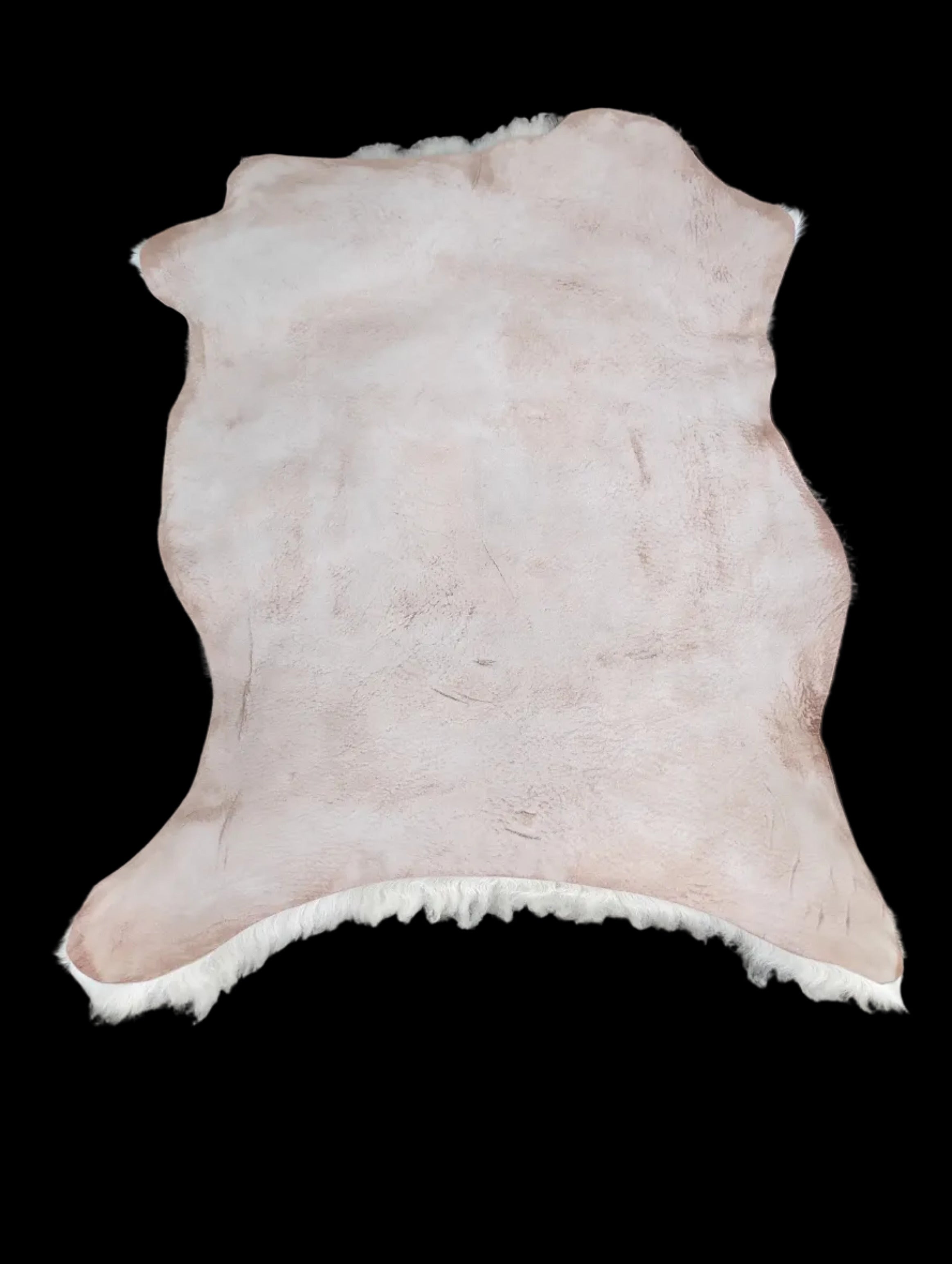 Bark tanned sheepskin 31 x 28 / silky wool and hair