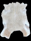 Bark tanned sheepskin 27 x 24 / silky wool and hair