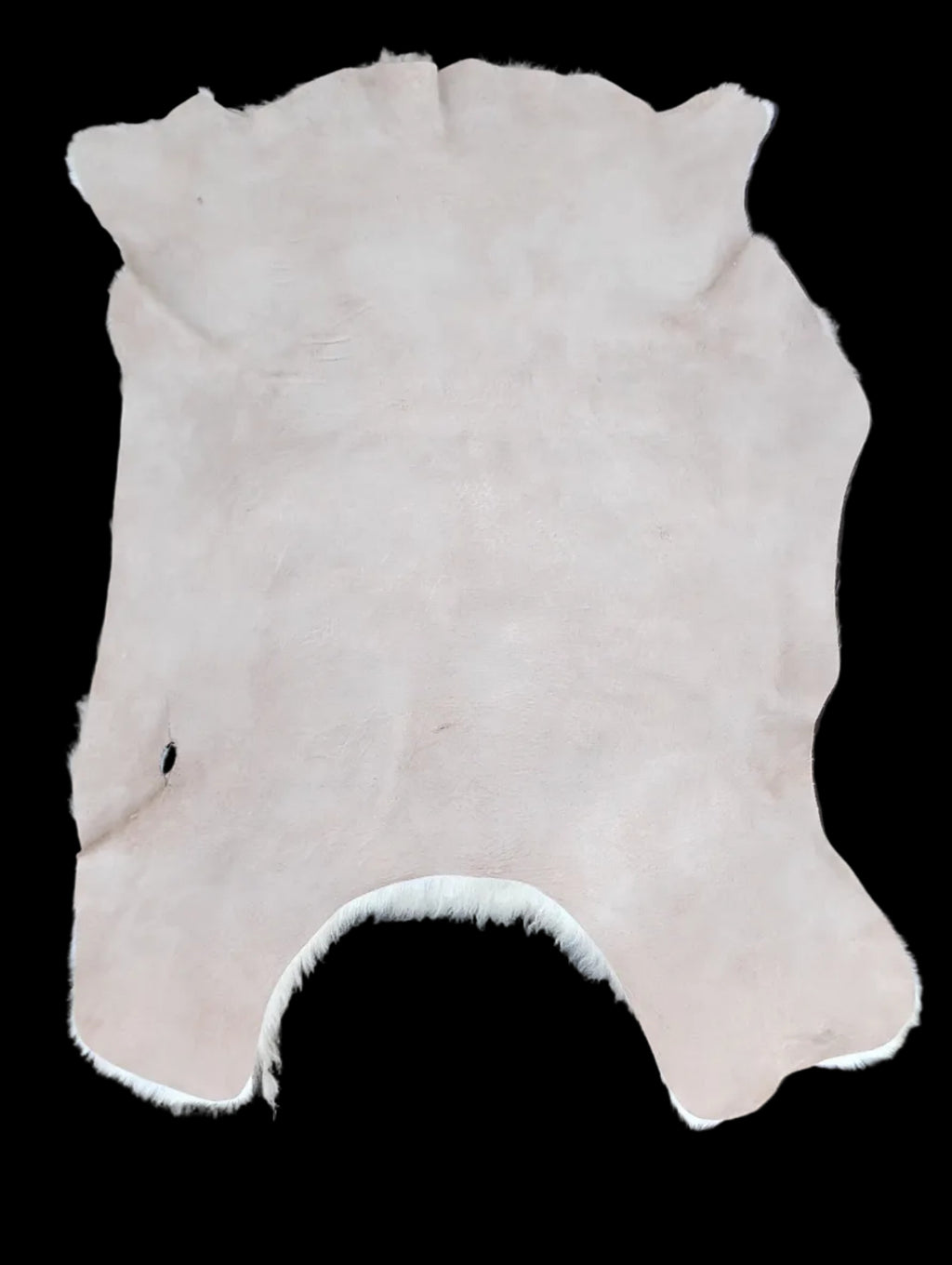 Bark tanned sheepskin 27 x 24 / silky wool and hair