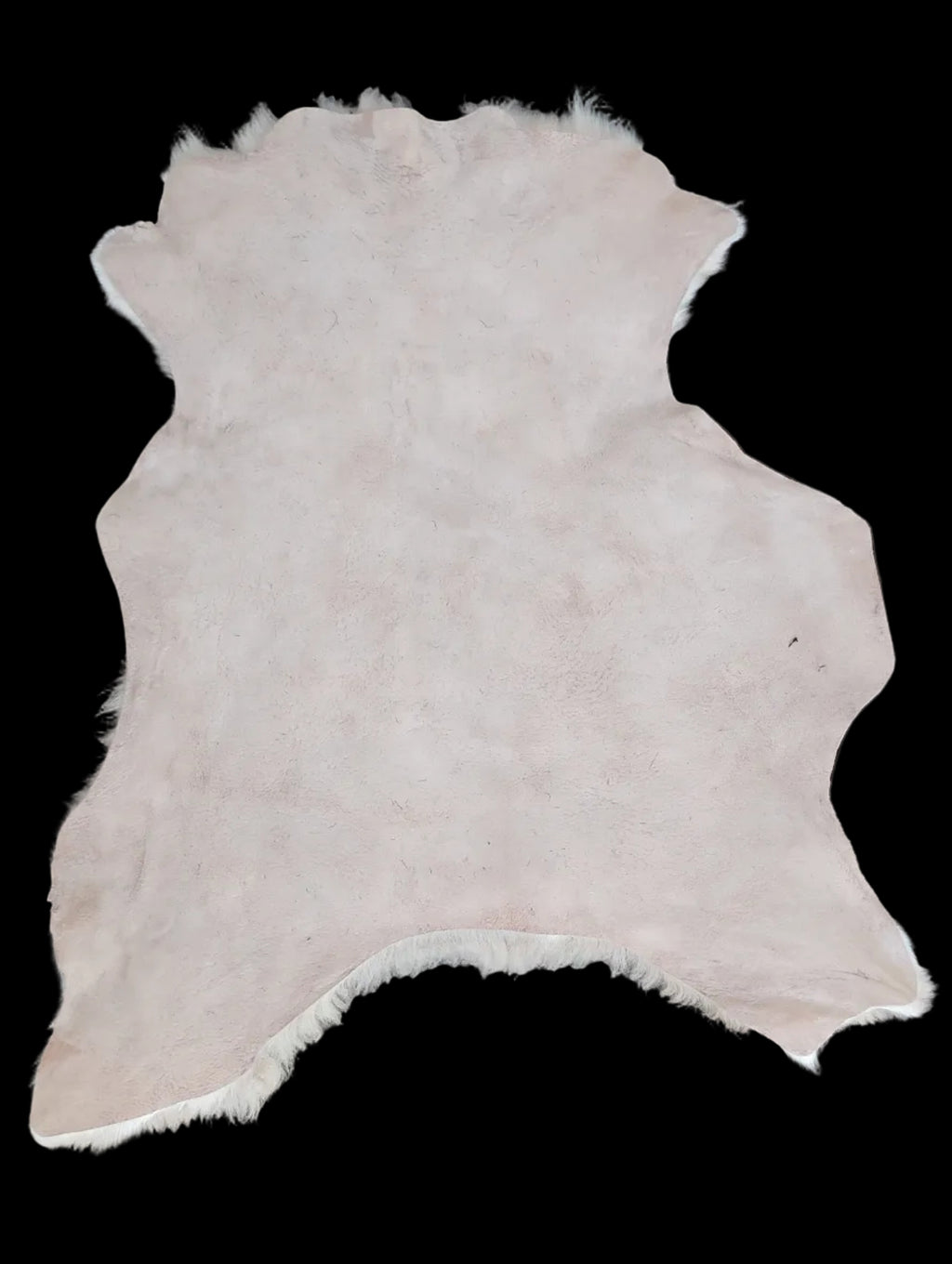 Bark tanned sheepskin 35 x 29 / 1.5 inch wool with some hair mix