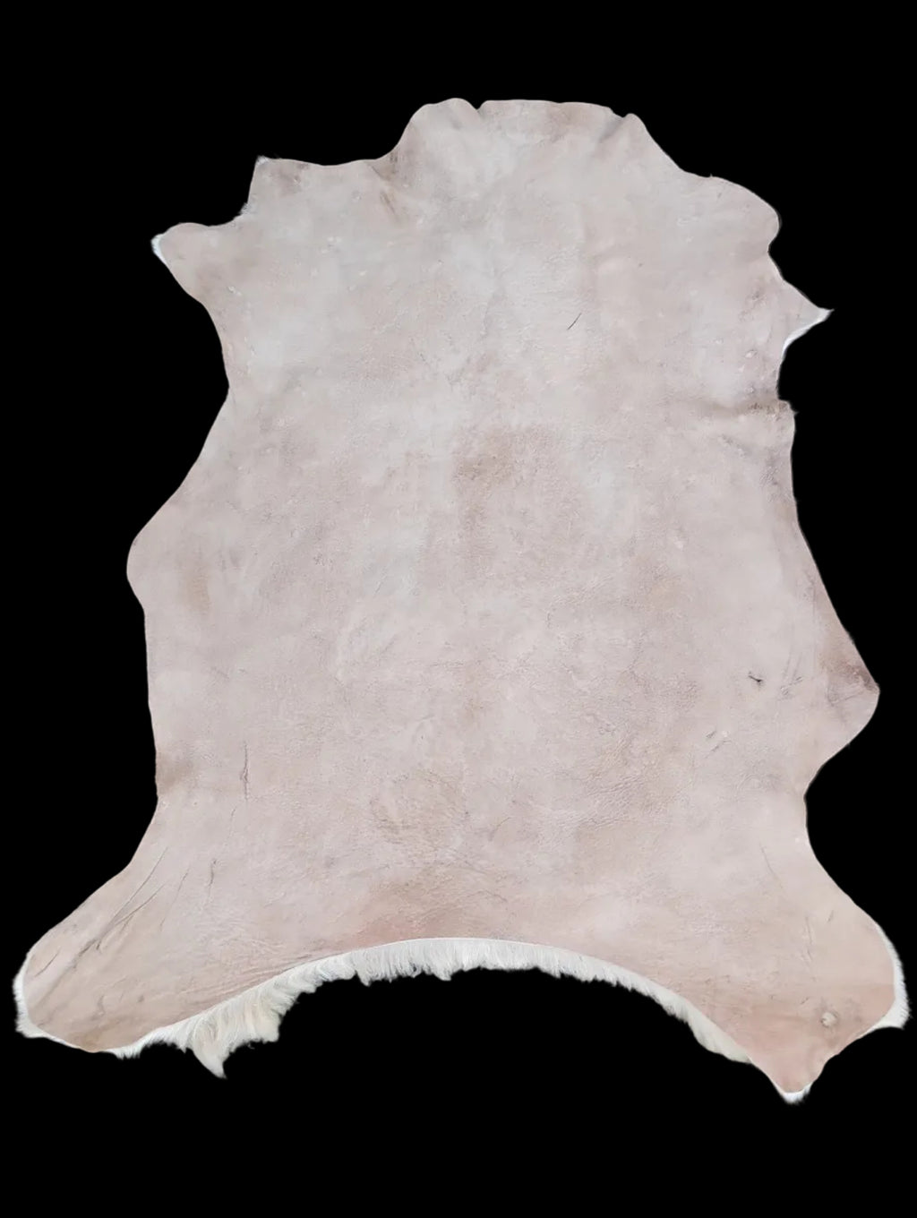 Bark tanned sheepskin 36 x 29 / 1 inch hair wool mix