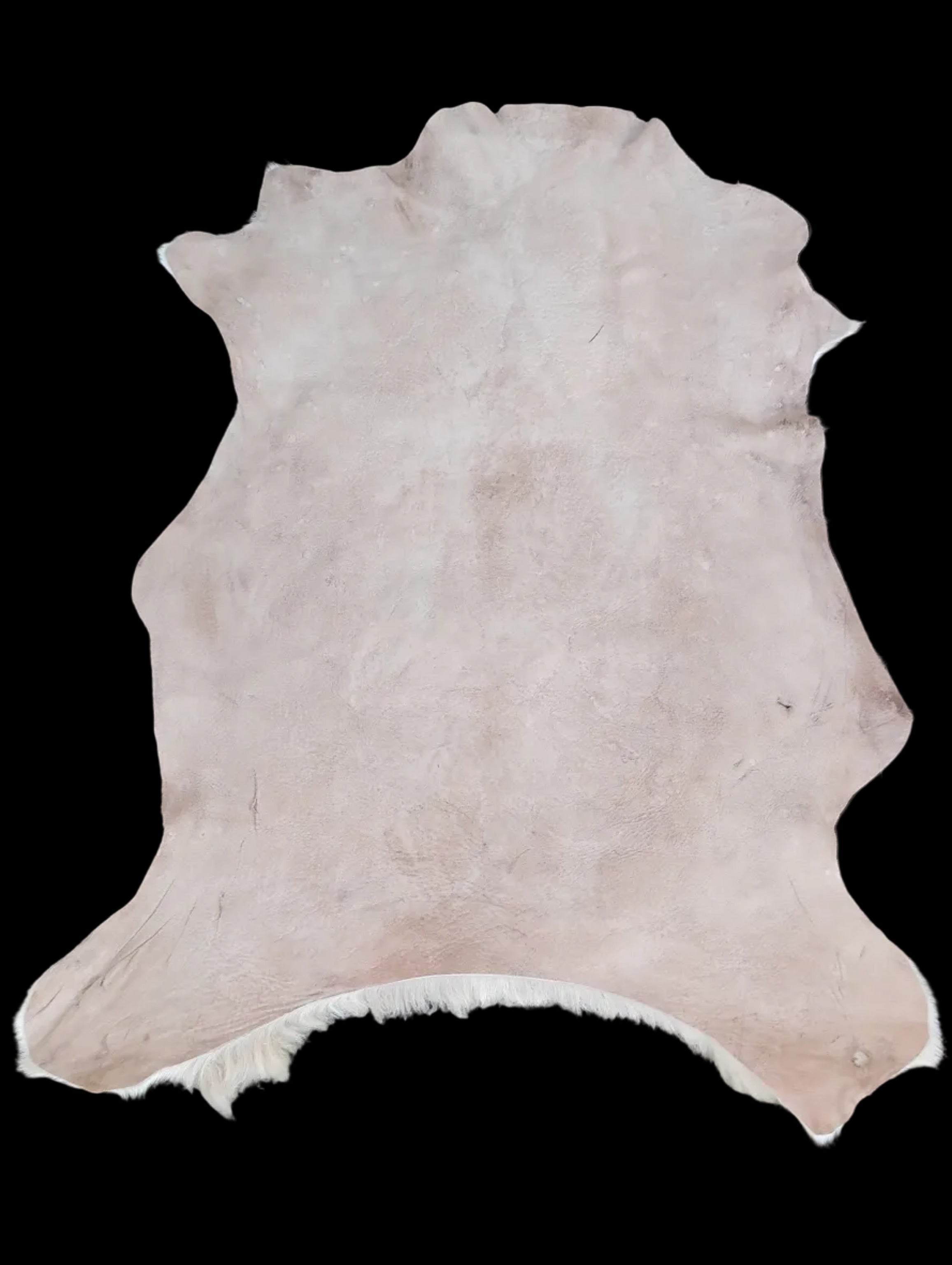 Bark tanned sheepskin 36 x 29 / 1 inch hair wool mix