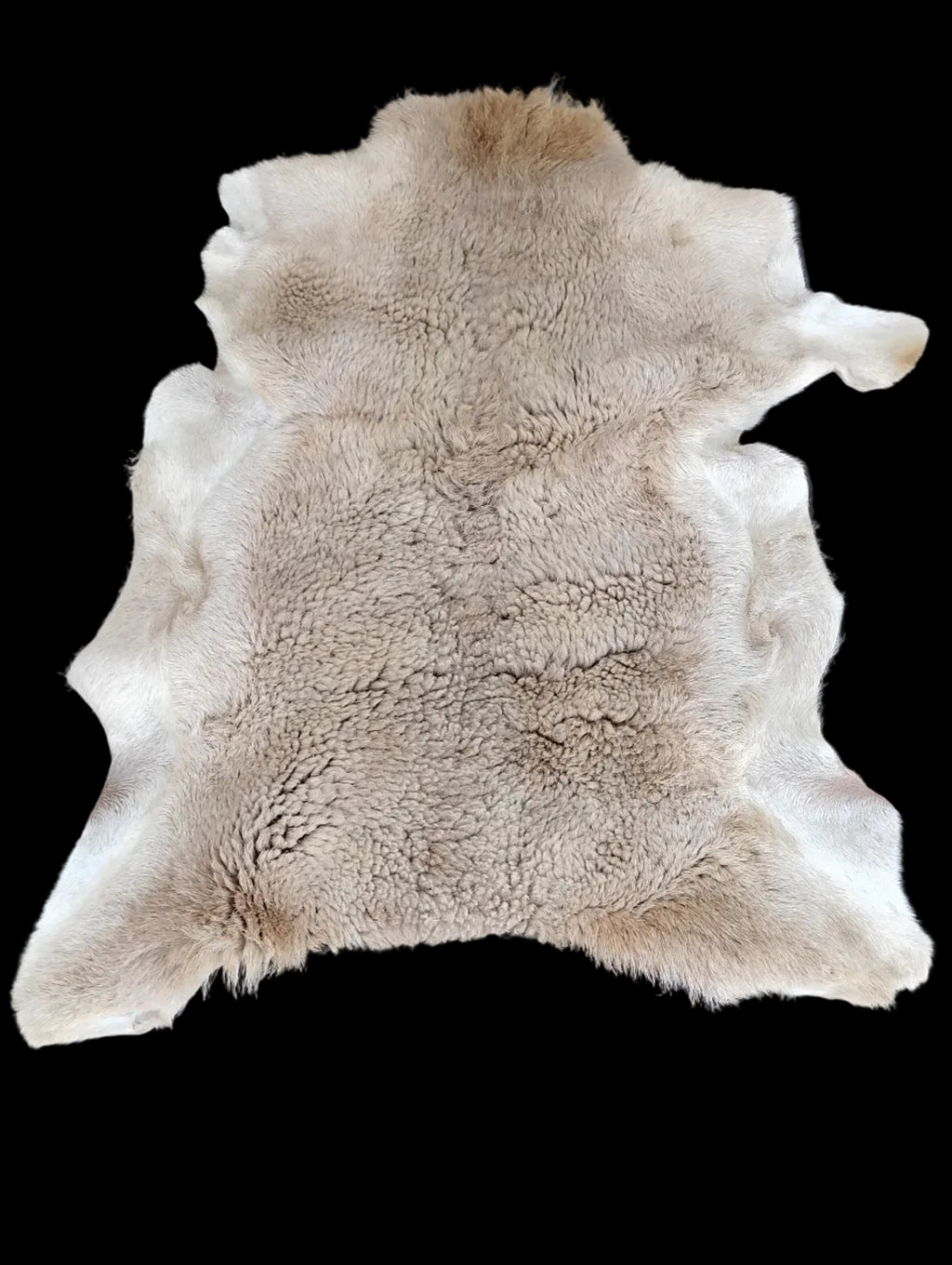 Bark tanned sheepskin 34 x 27 / 1.3 inch hair