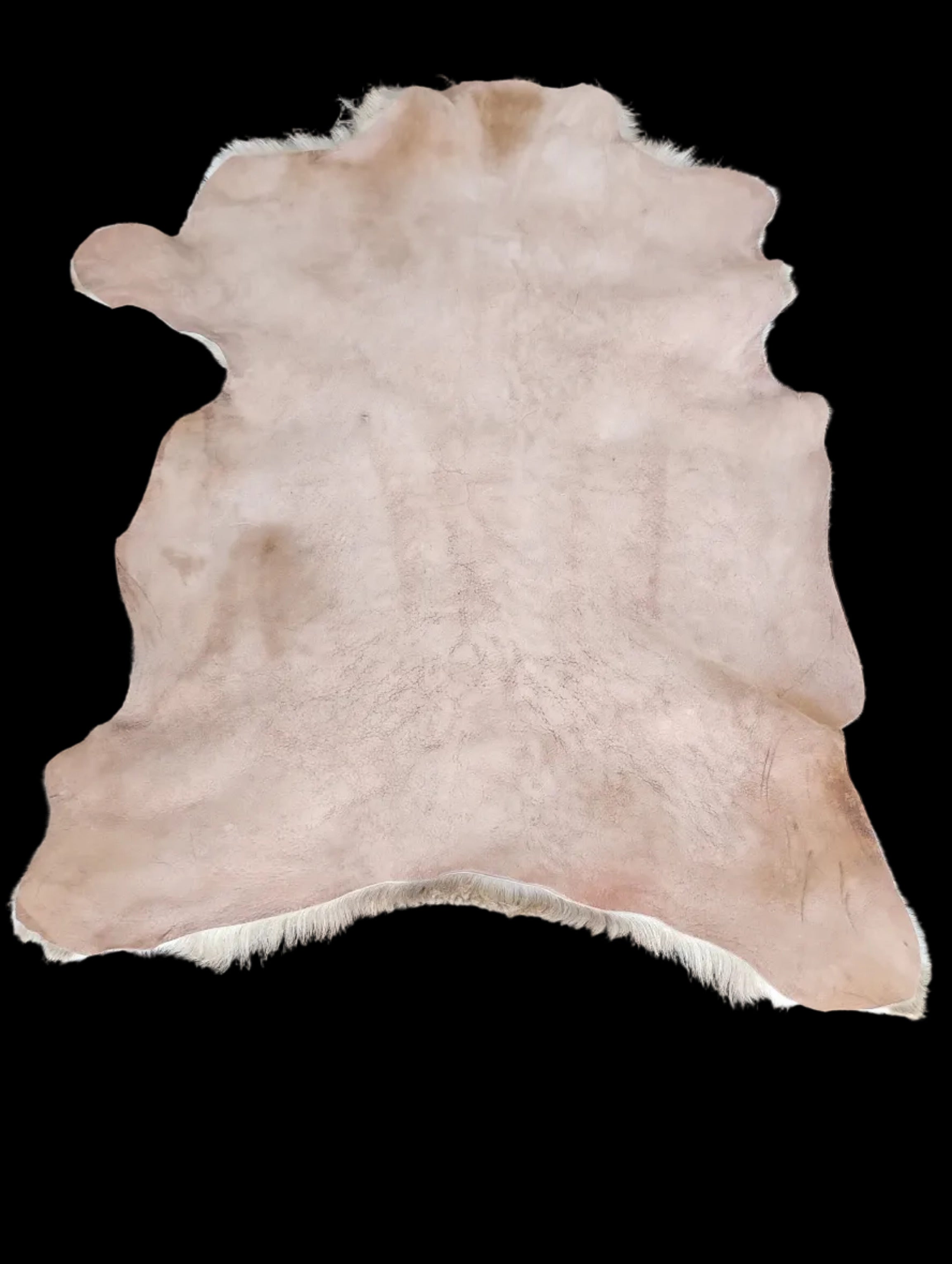Bark tanned sheepskin 34 x 27 / 1.3 inch hair
