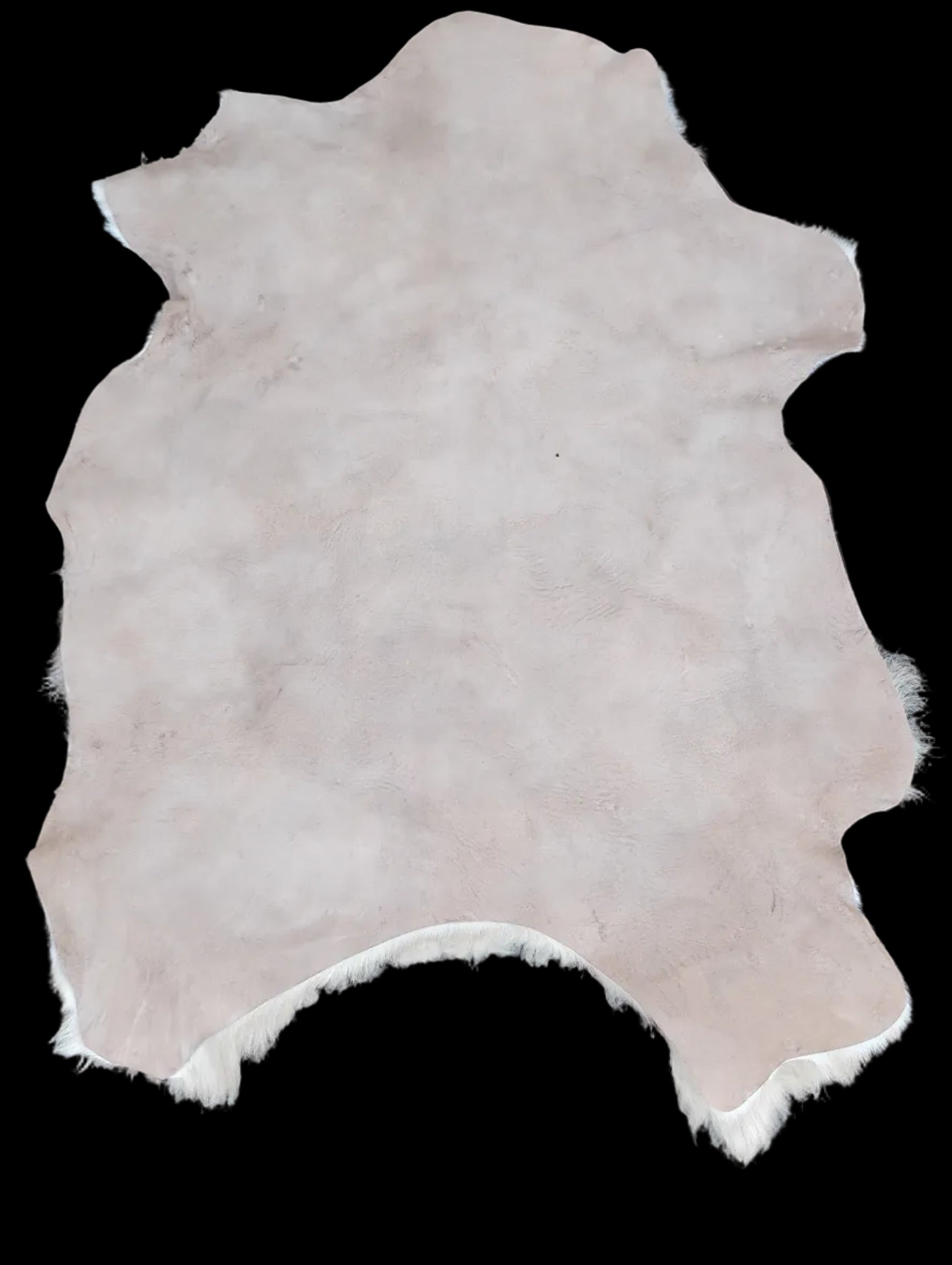 Bark tanned sheepskin 34 x 27 / short soft hair wool mix