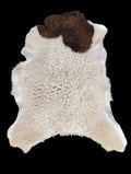 Bark tanned sheepskin 37 x 28 / 1.5  inch fiber