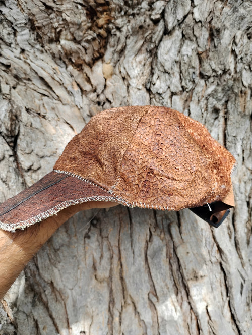 Adjustable fish skin cap adult size, last one available, very rare
