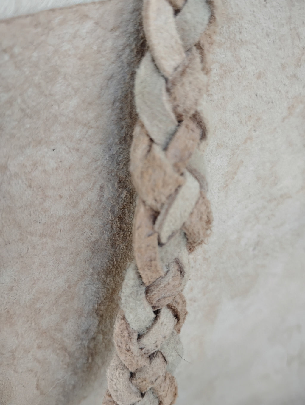 Natural Sheepskin Crossbody Bag