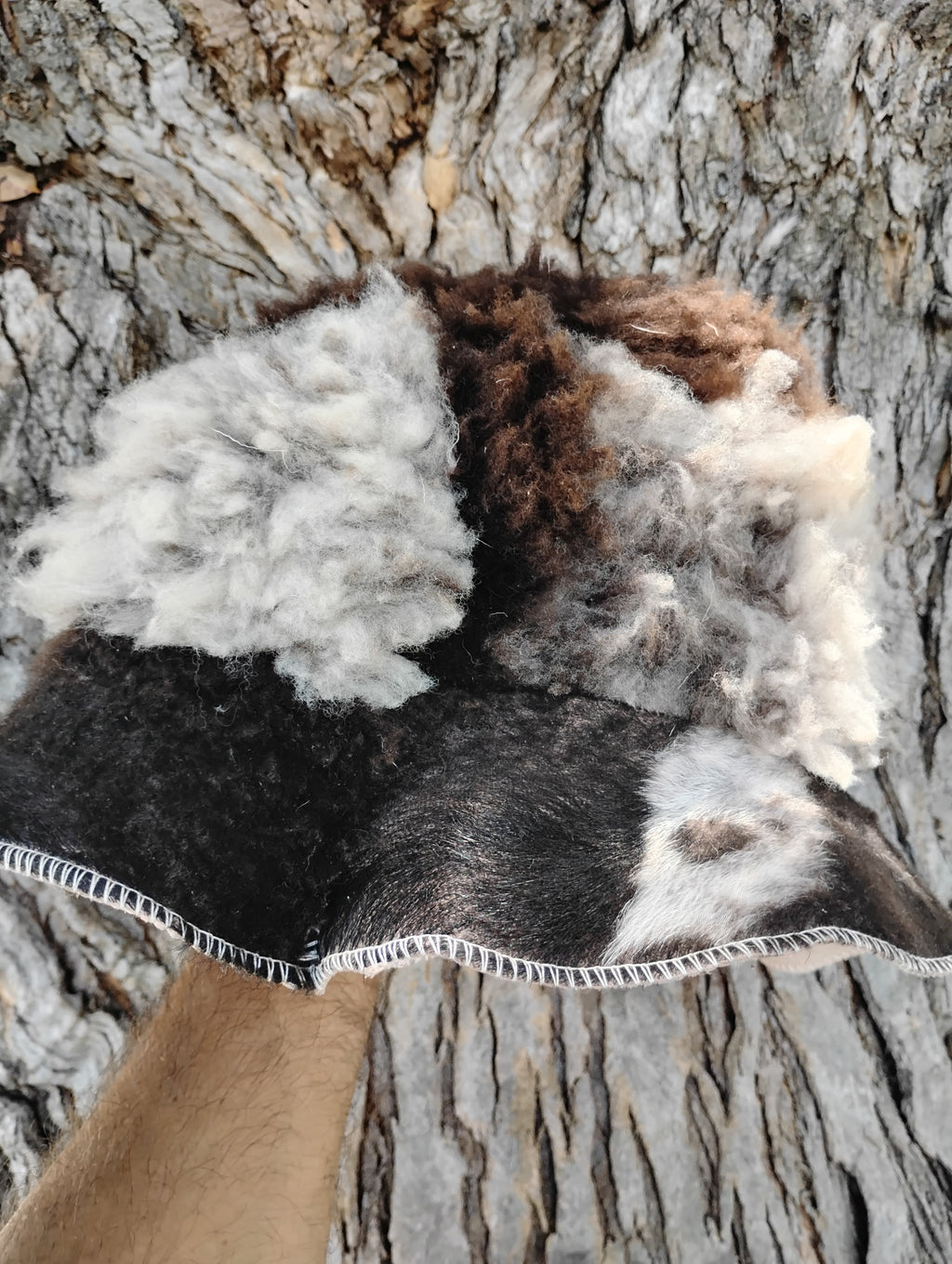 Natural Sheepskin Bucket Hat