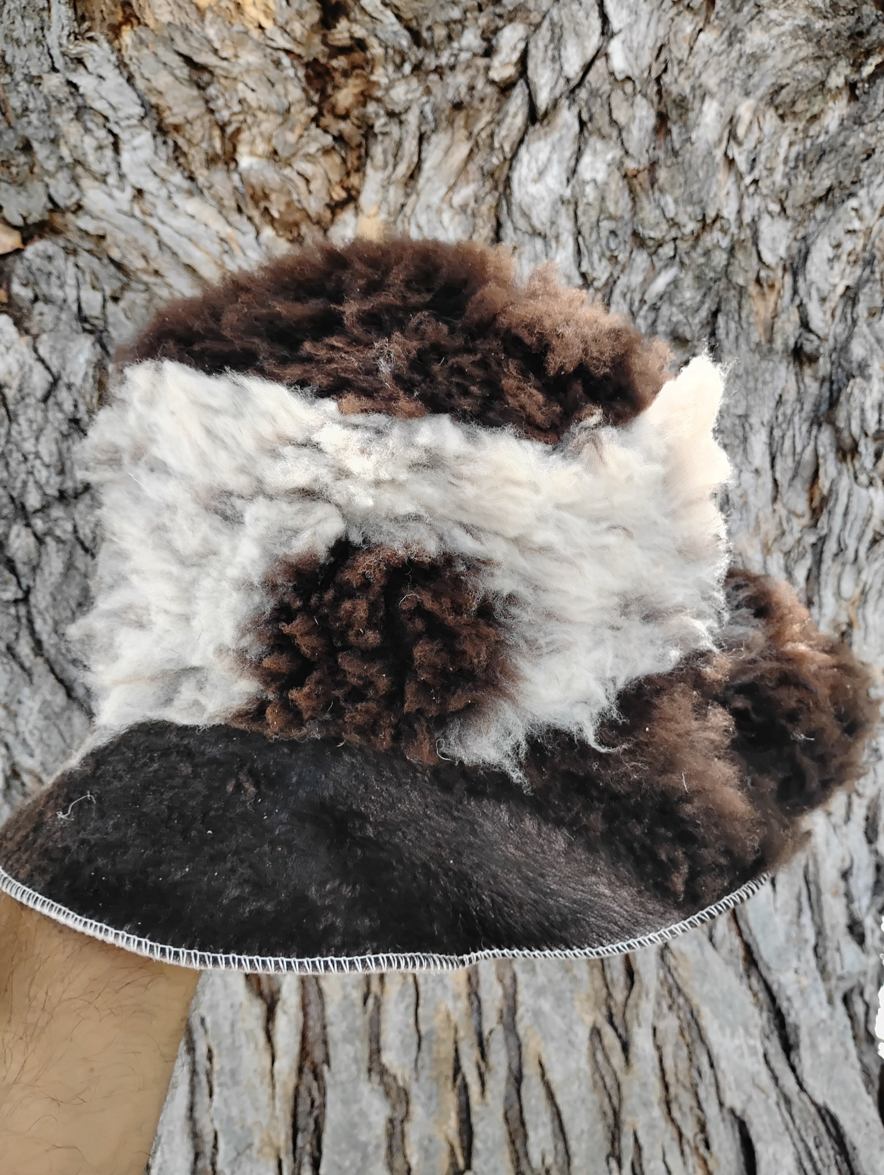 Natural Sheepskin Bucket Hat