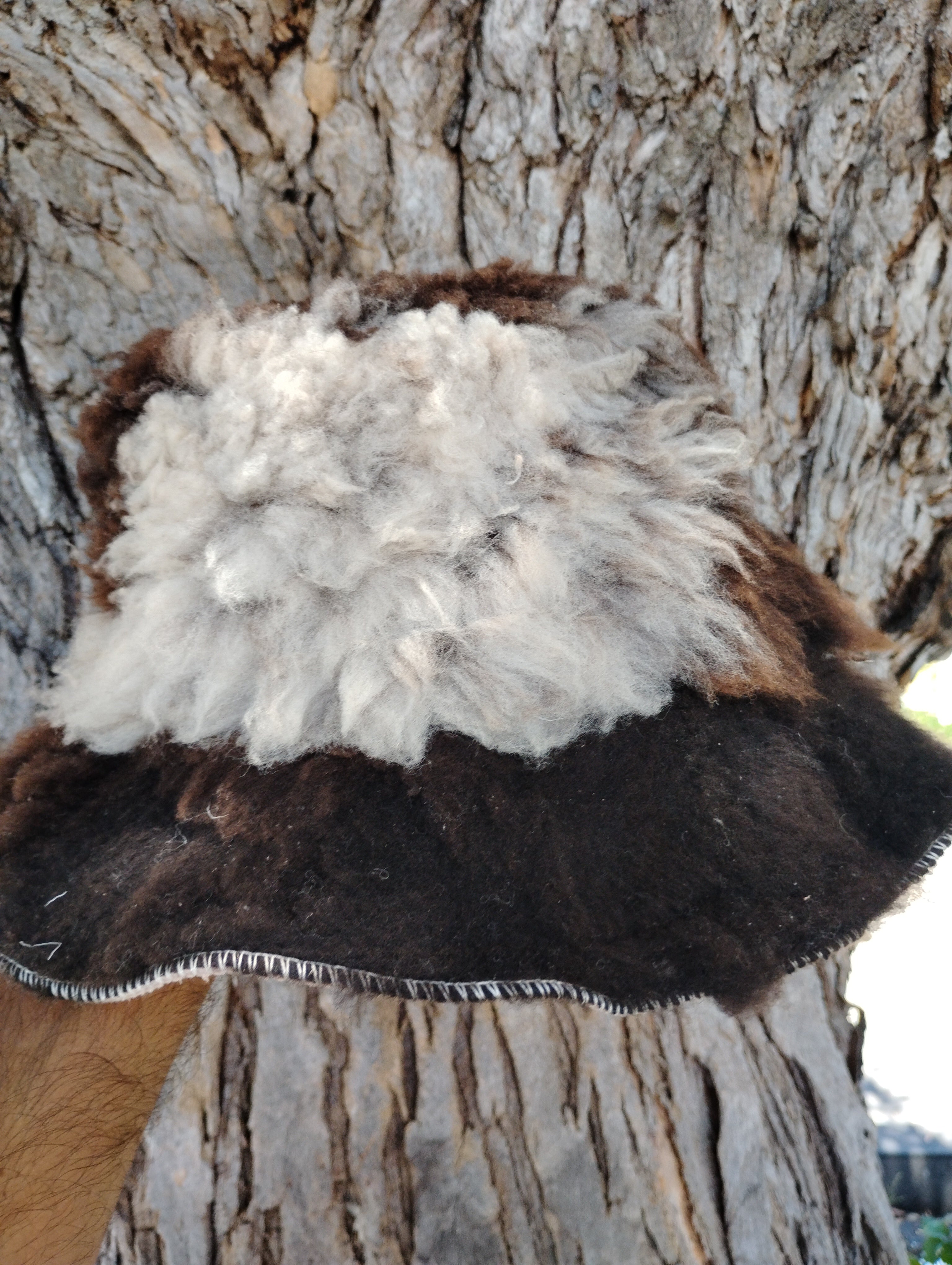 Natural Sheepskin Bucket Hat