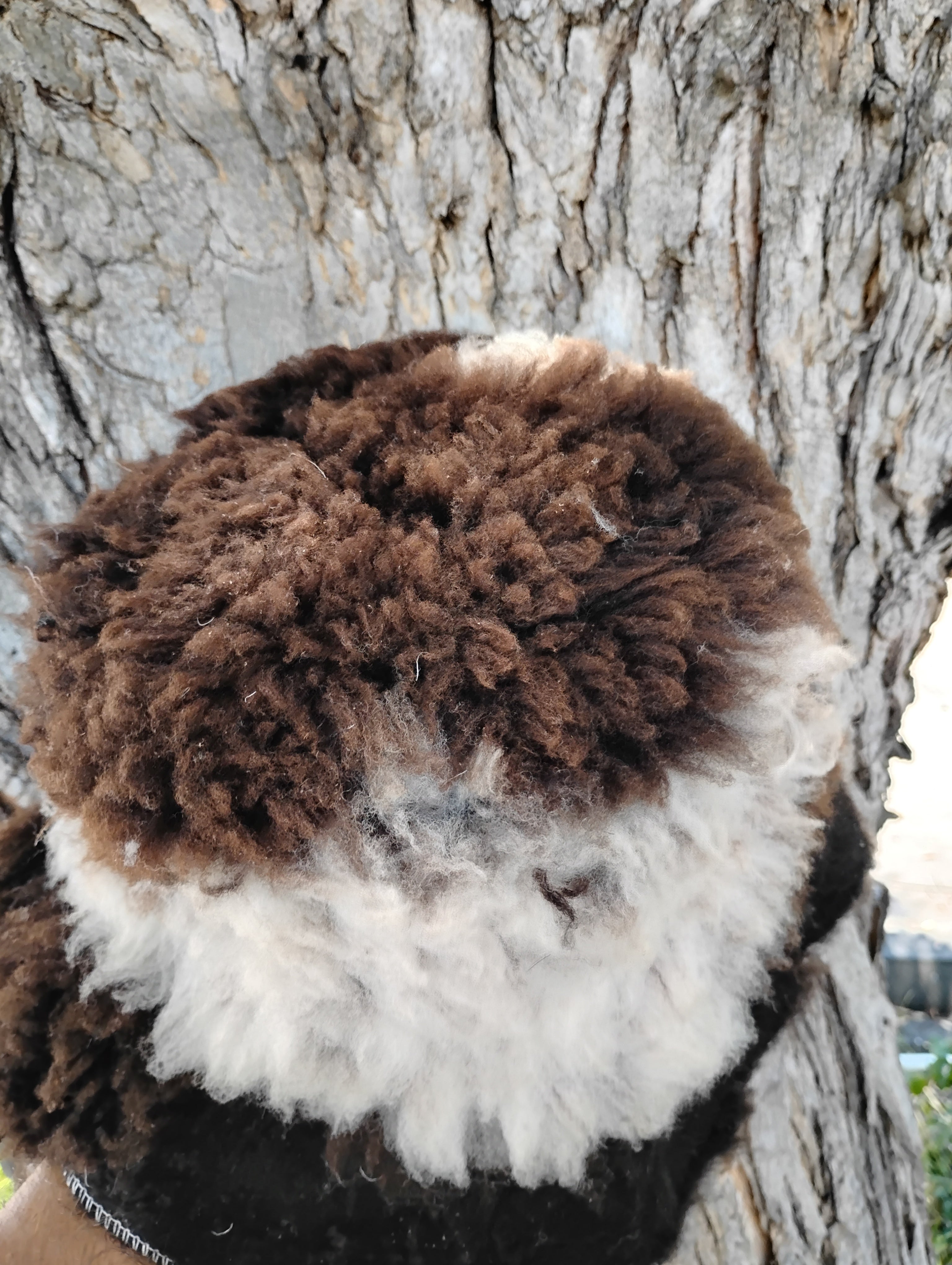 Natural Sheepskin Bucket Hat