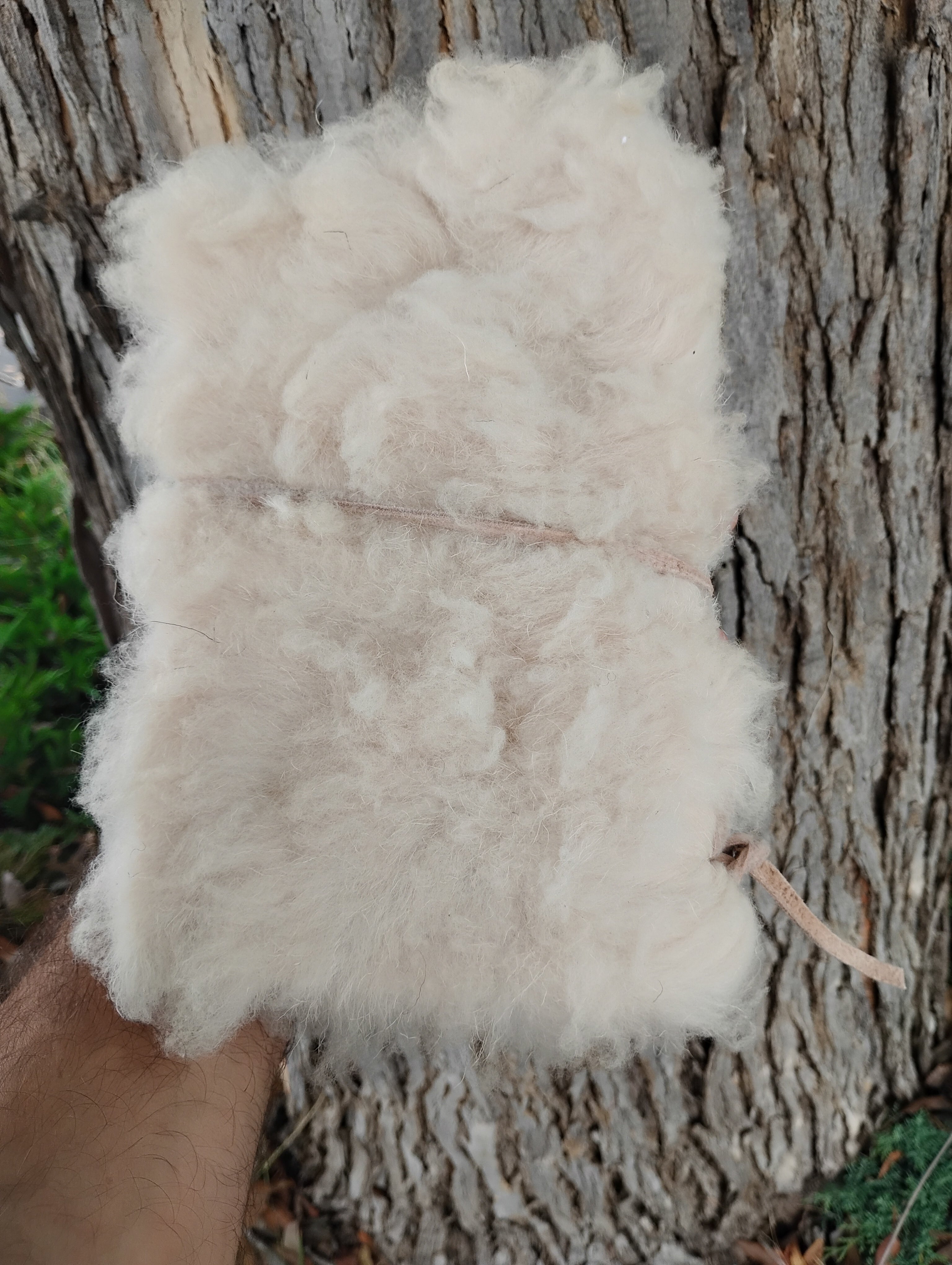 Bark Tanned Sheepskin Journal – 12×9 Refillable