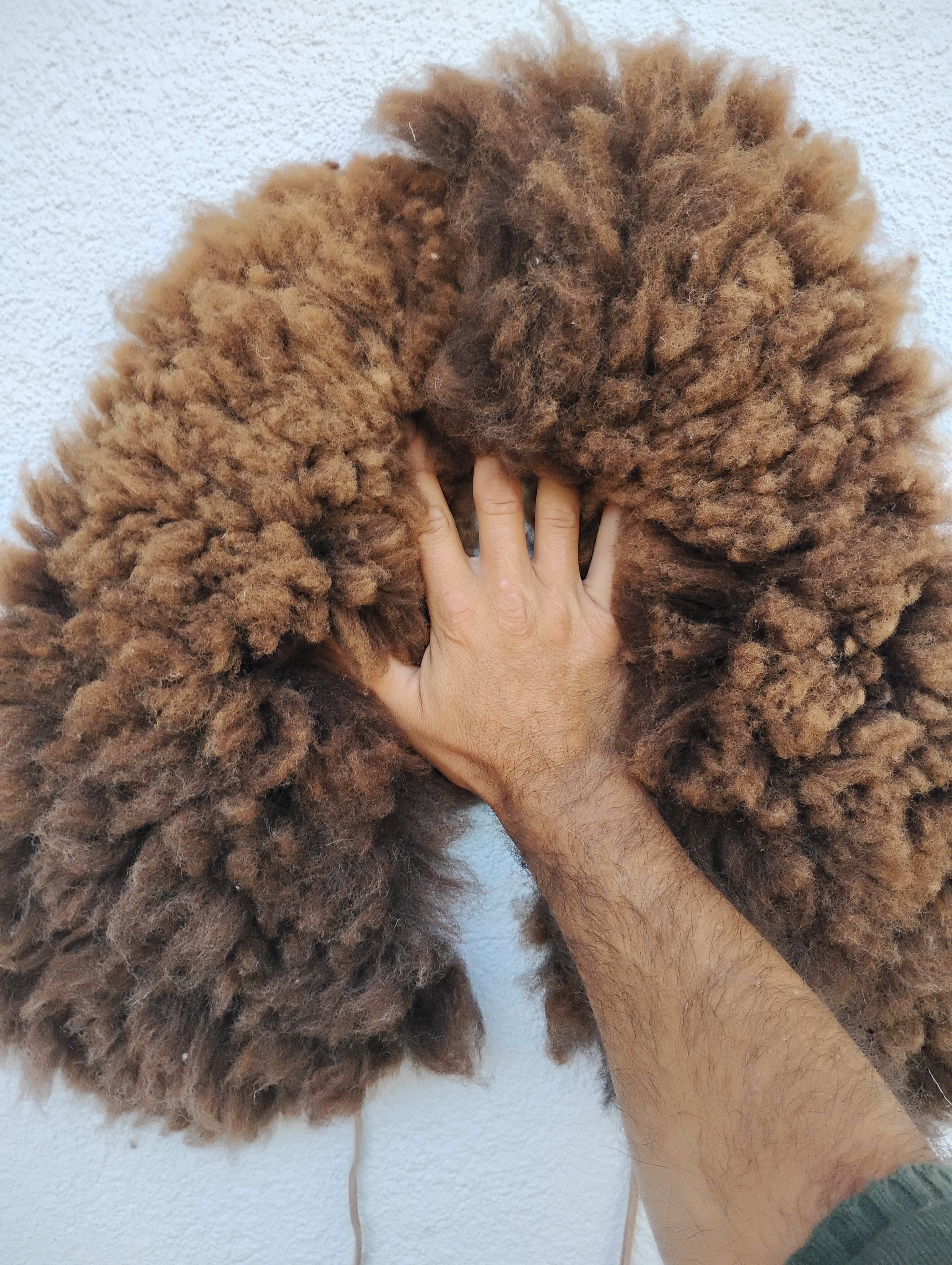 Sheepskin shawl 3inch wool