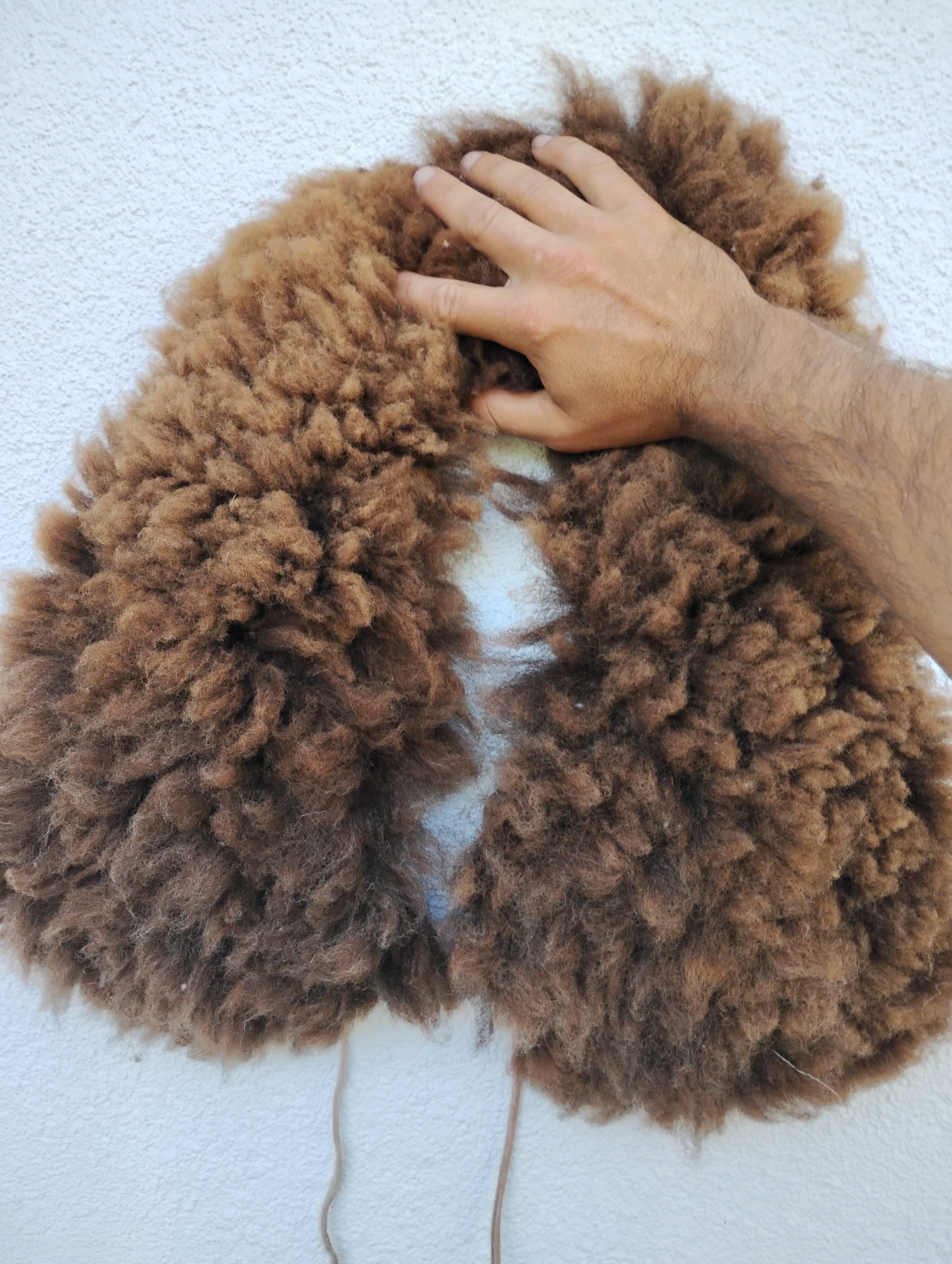 Sheepskin shawl 3inch wool