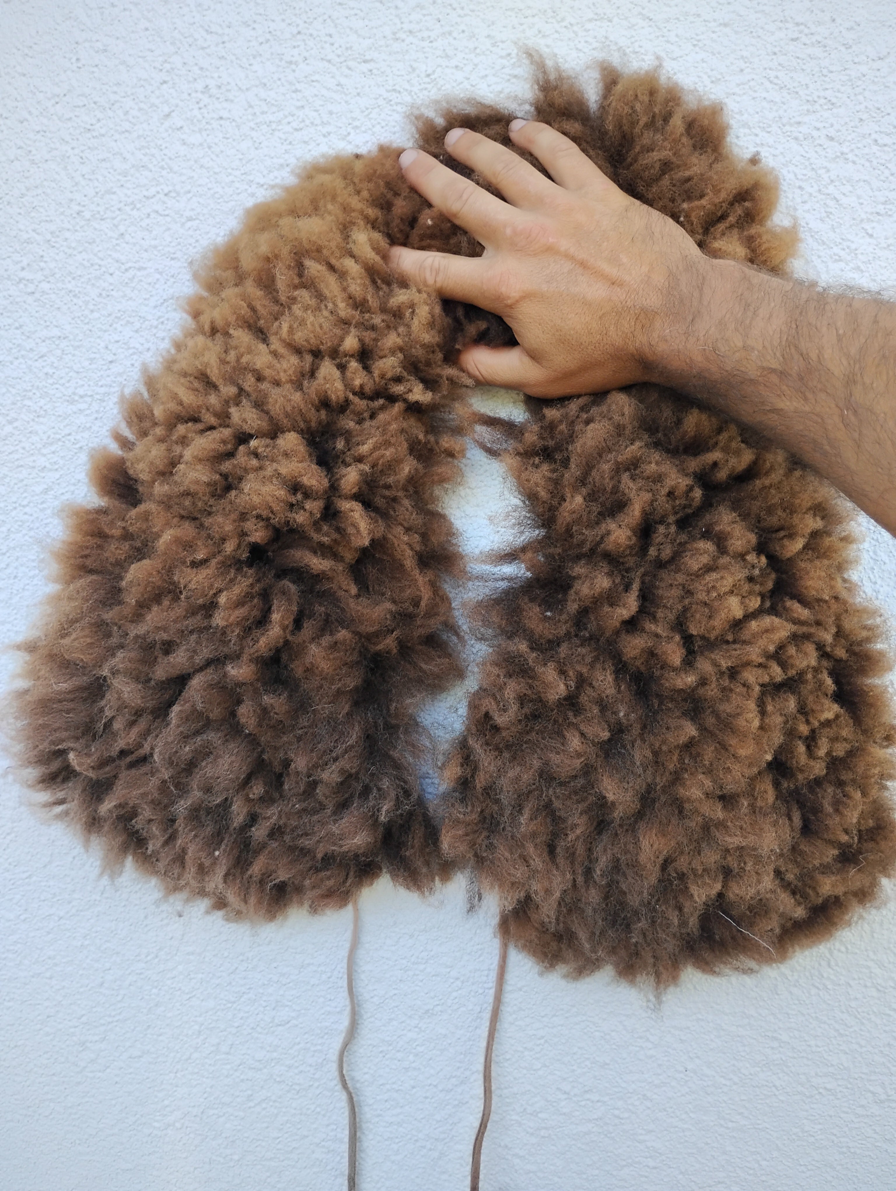 Sheepskin shawl 3inch wool