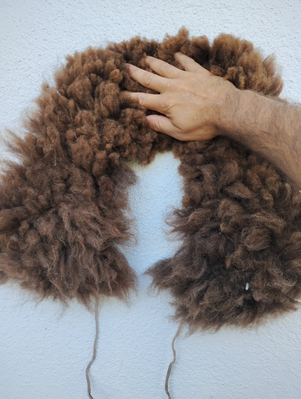 Sheepskin shawl 3inch wool