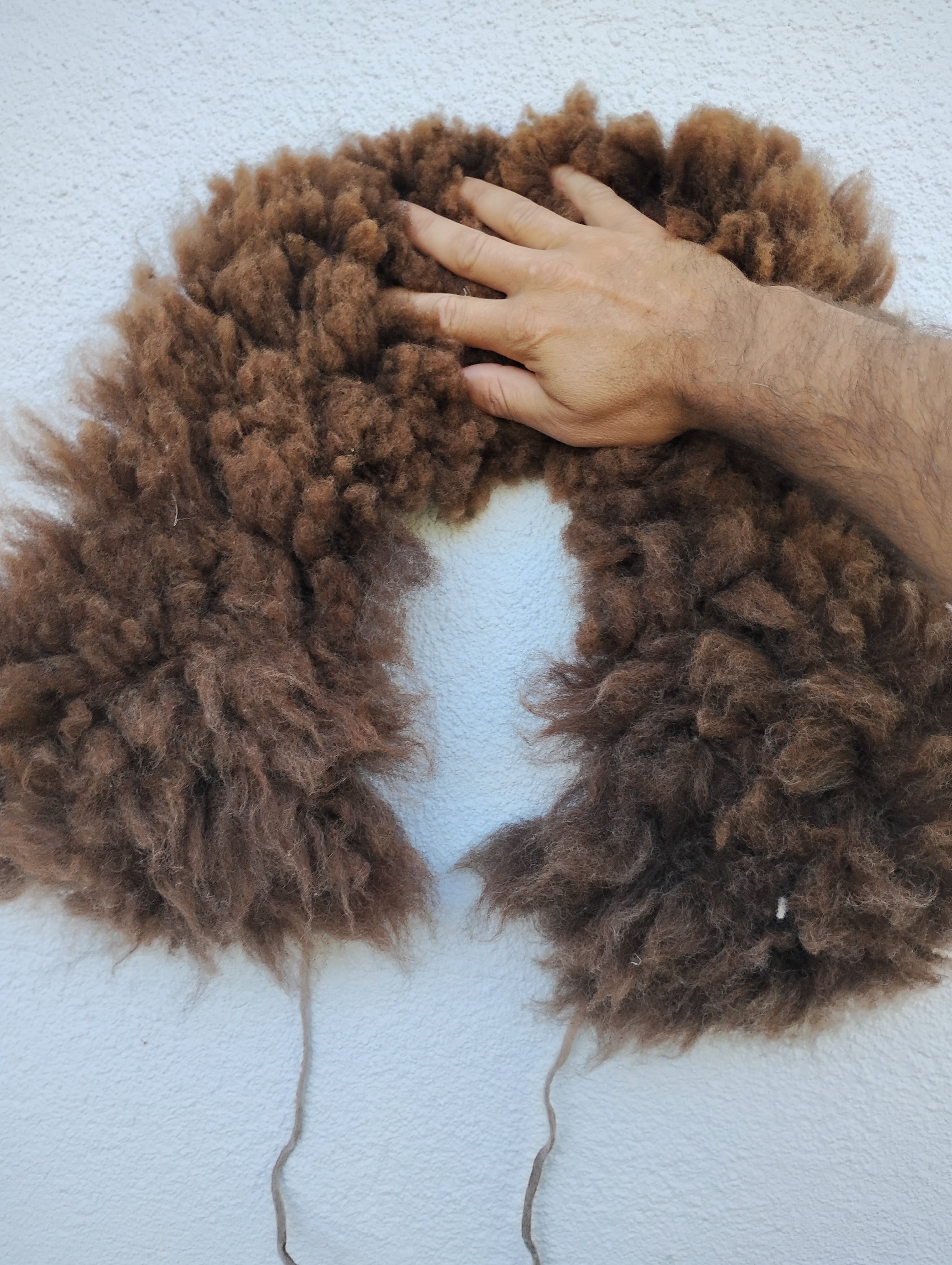 Sheepskin shawl 3inch wool