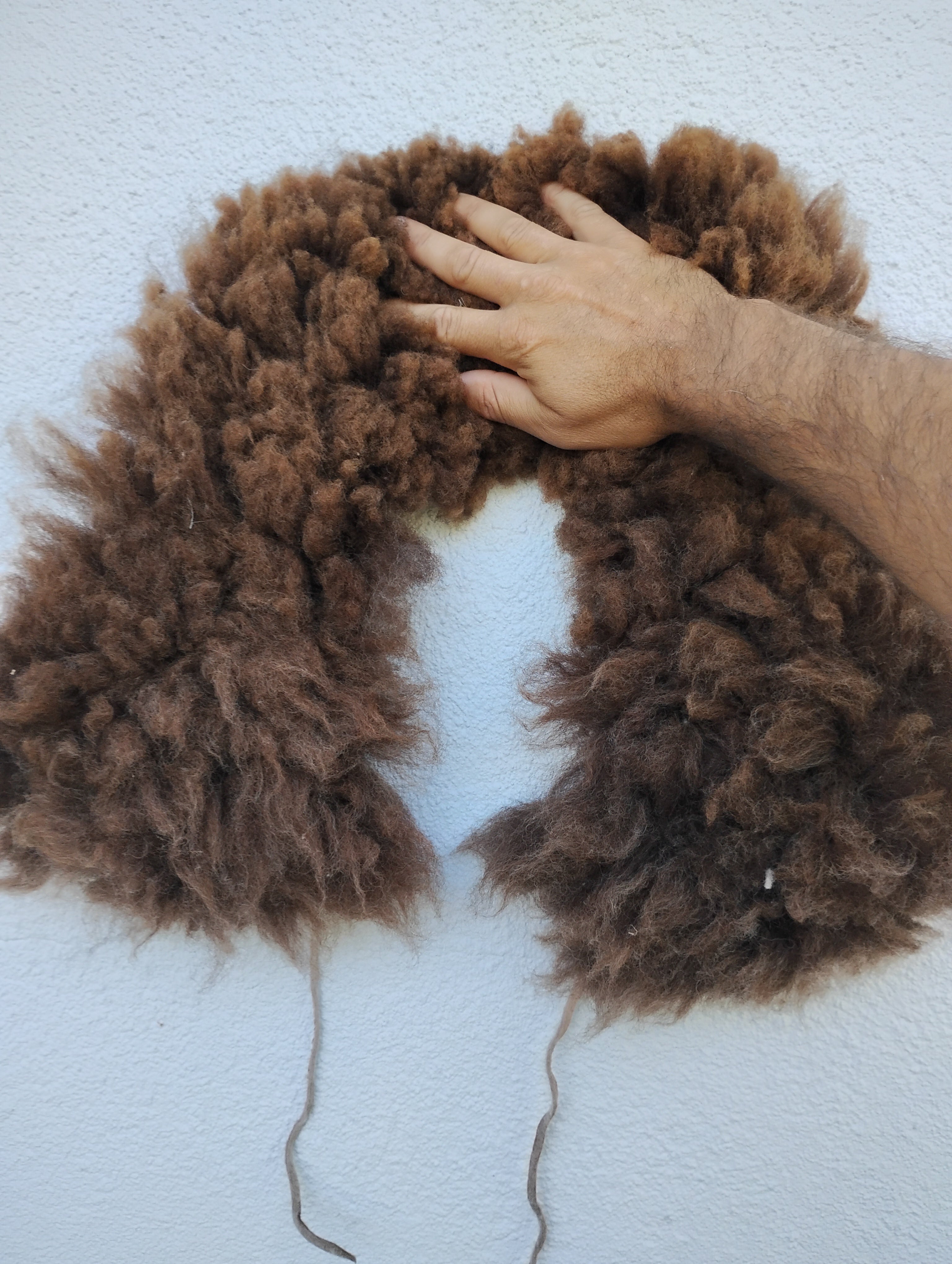 Sheepskin shawl 3inch wool
