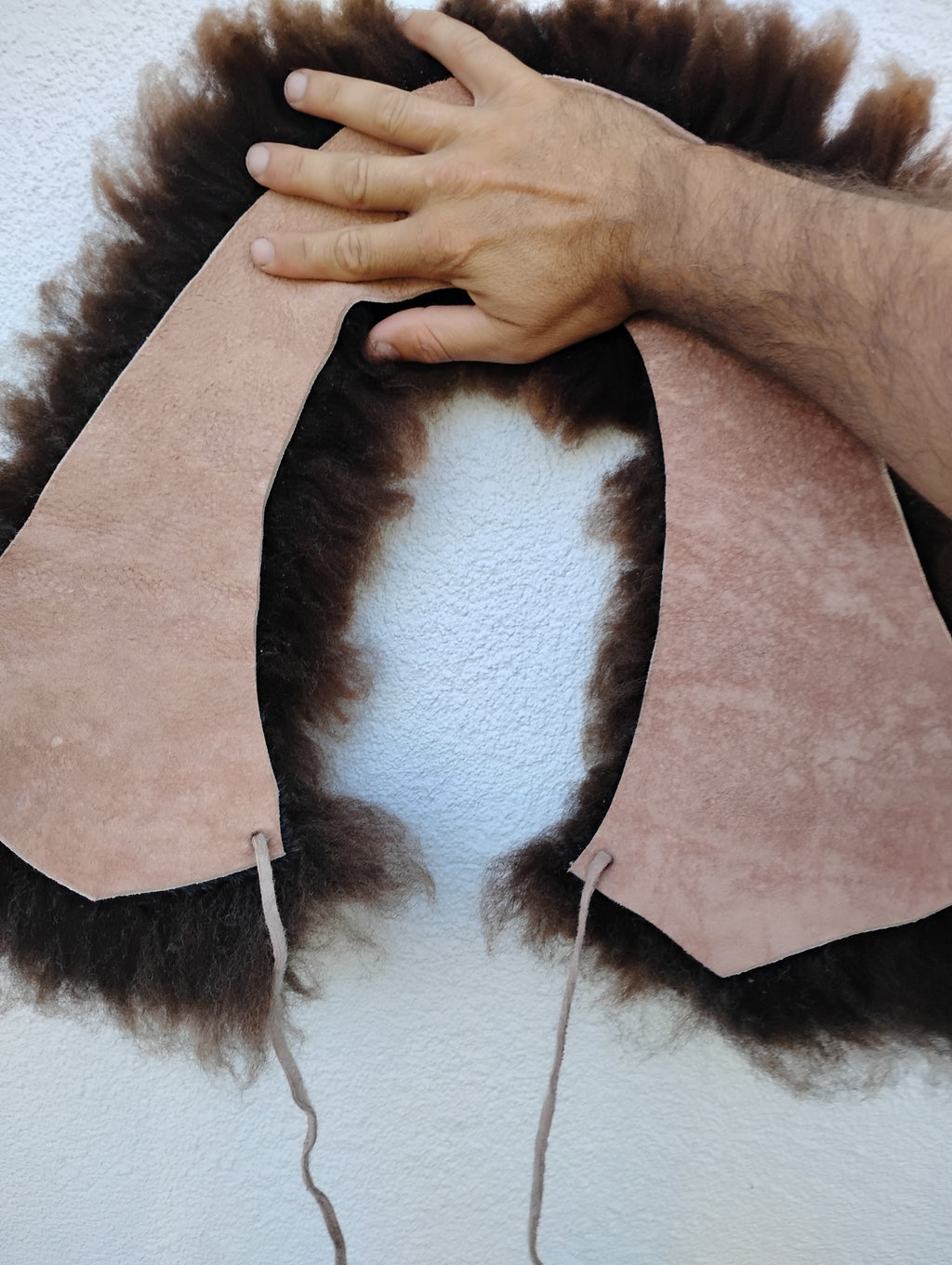 Sheepskin shawl 3inch wool