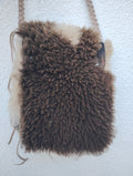 Natural Sheepskin Crossbody Bag