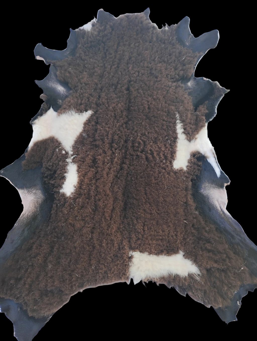 Bark tanned sheepskin 39 x 24 1.5 silky wool