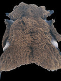 Bark tanned sheepskin 42 x 31 2.5 inch silky wool