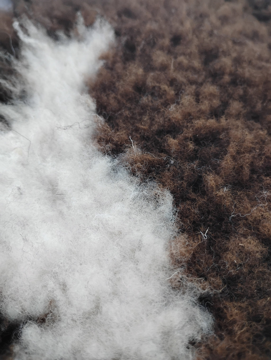Bark tanned sheepskin 37 x 27 2 inch silky wool