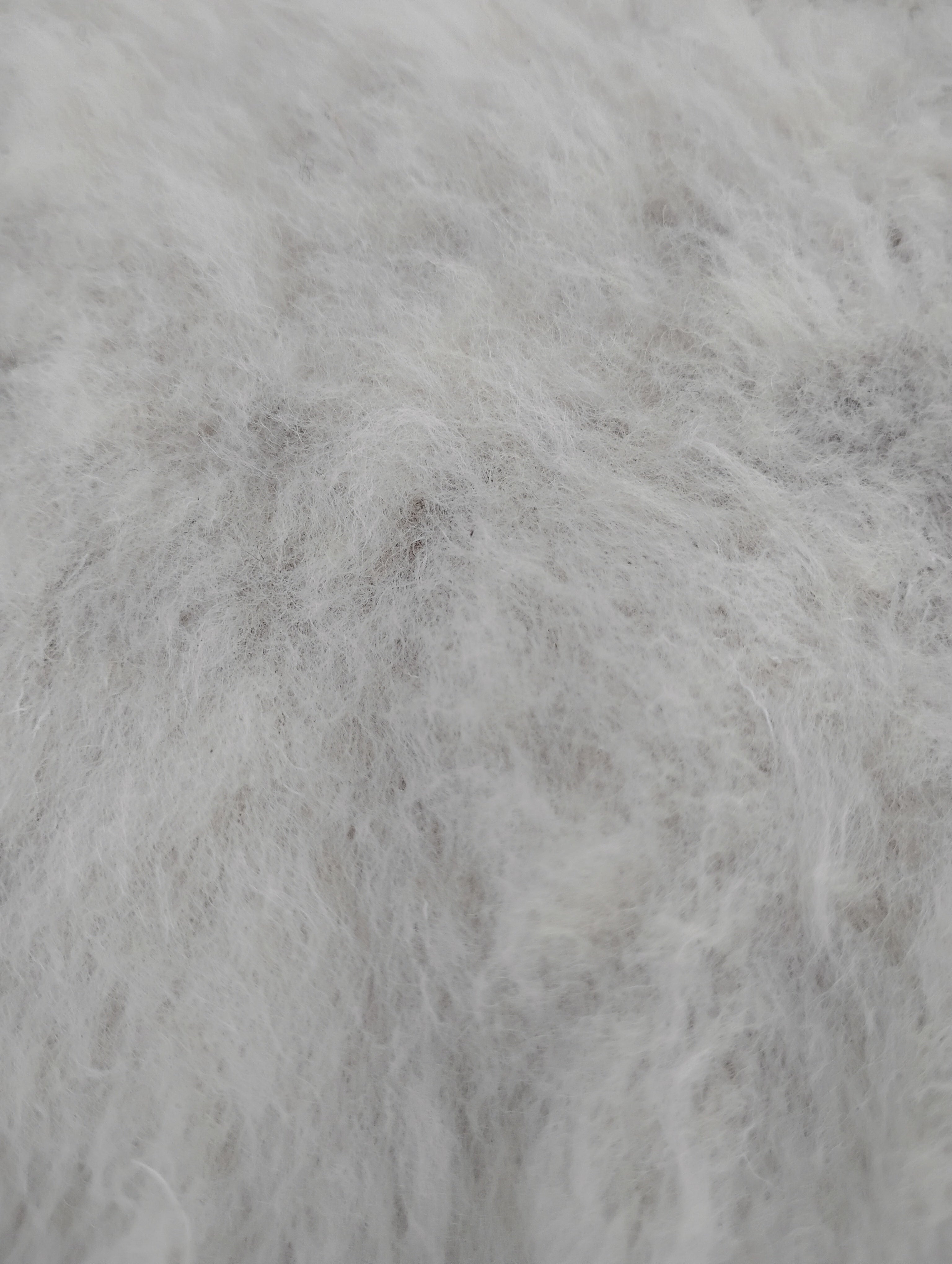 Bark tanned sheepskin 39 x 26 1 inch wool/hair