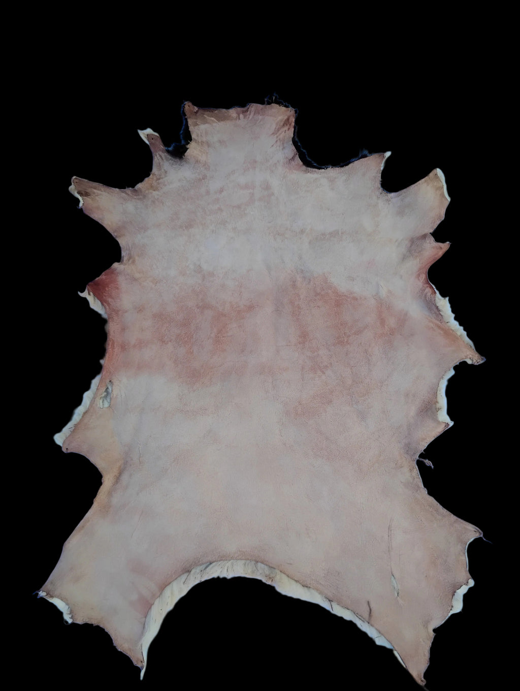 Bark tanned sheepskin 35 x 25 1 inch wool/hair