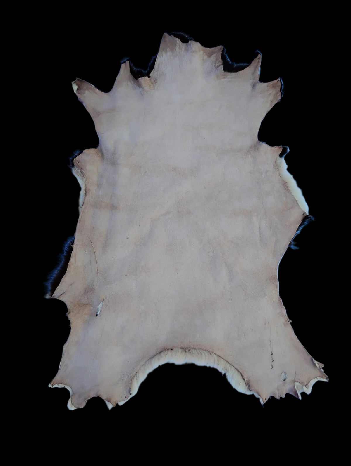 Bark tanned sheepskin 32 x 22 1 inch wool/hair
