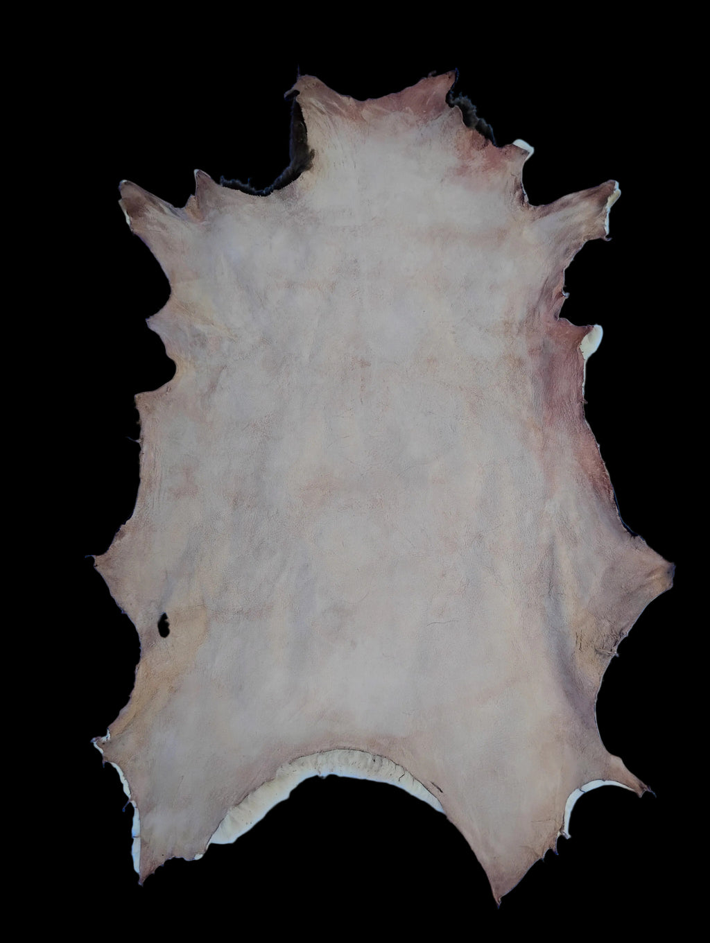 Bark tanned sheepskin 37 x 26 1 inch wool/hair