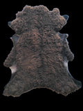 Bark tanned sheepskin 40 x 29 2 inch wool
