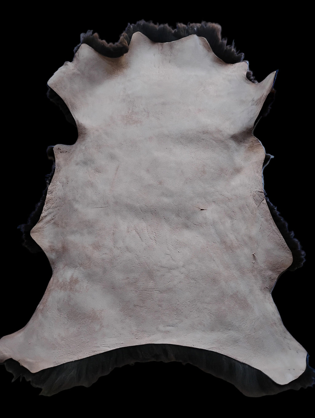 Bark tanned sheepskin 40 x 29 2 inch wool