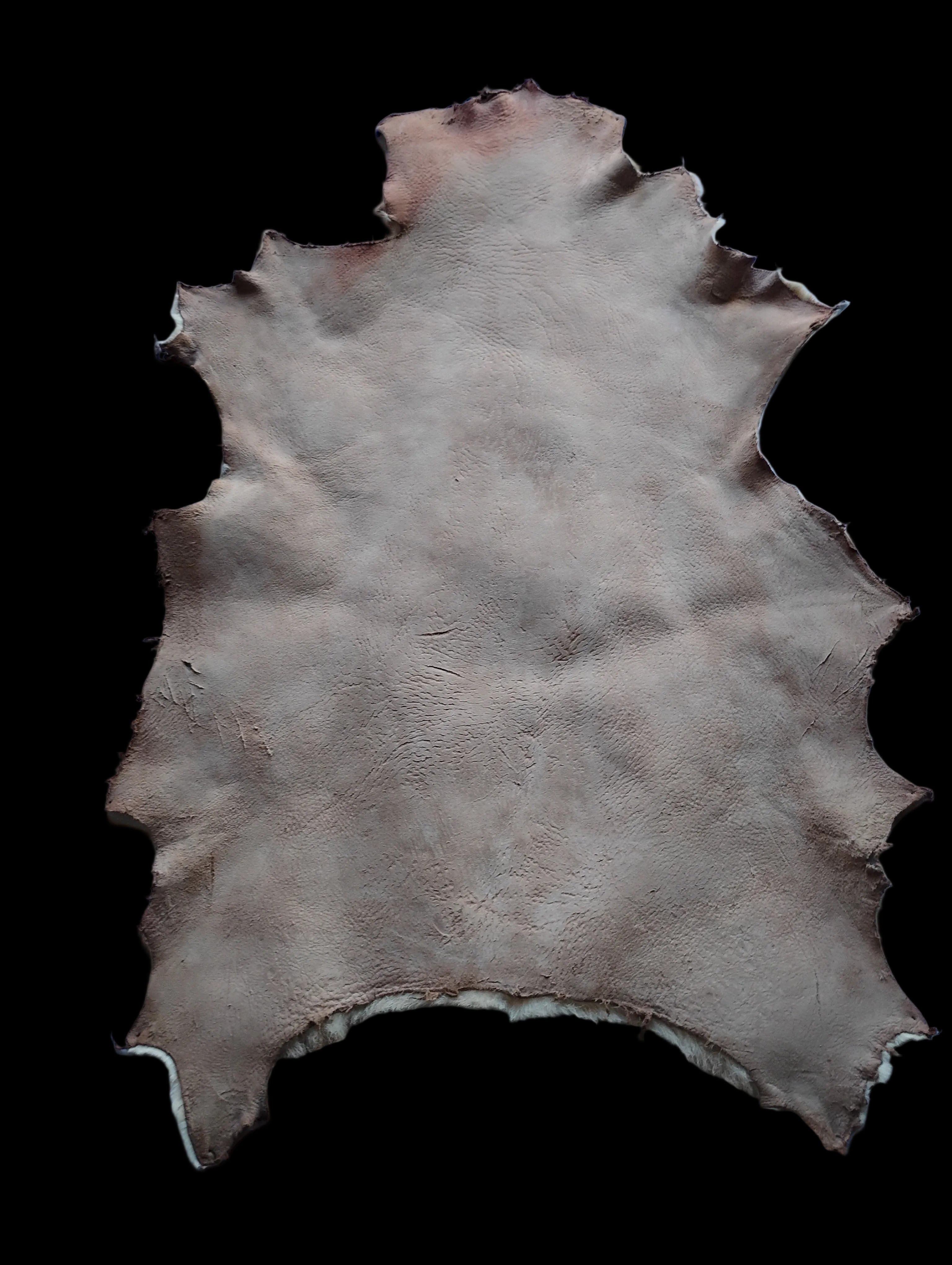Bark tanned sheepskin 37 x 27 .5 inch wool/hair (Copy)