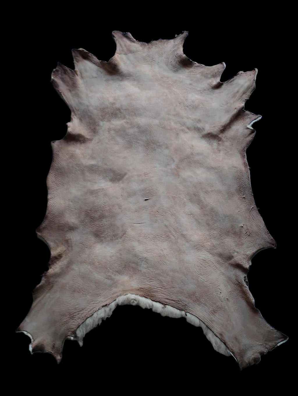 Bark tanned sheepskin 37 x 28 1 inch wool/hair