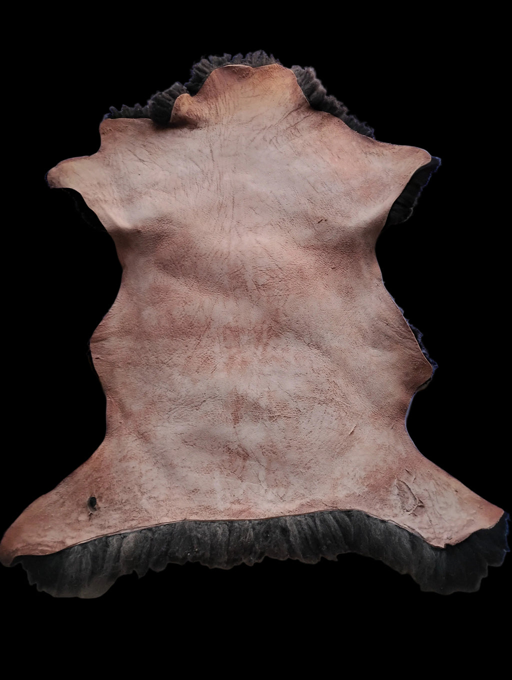 Bark tanned sheepskin42 x 28 2 inch wool