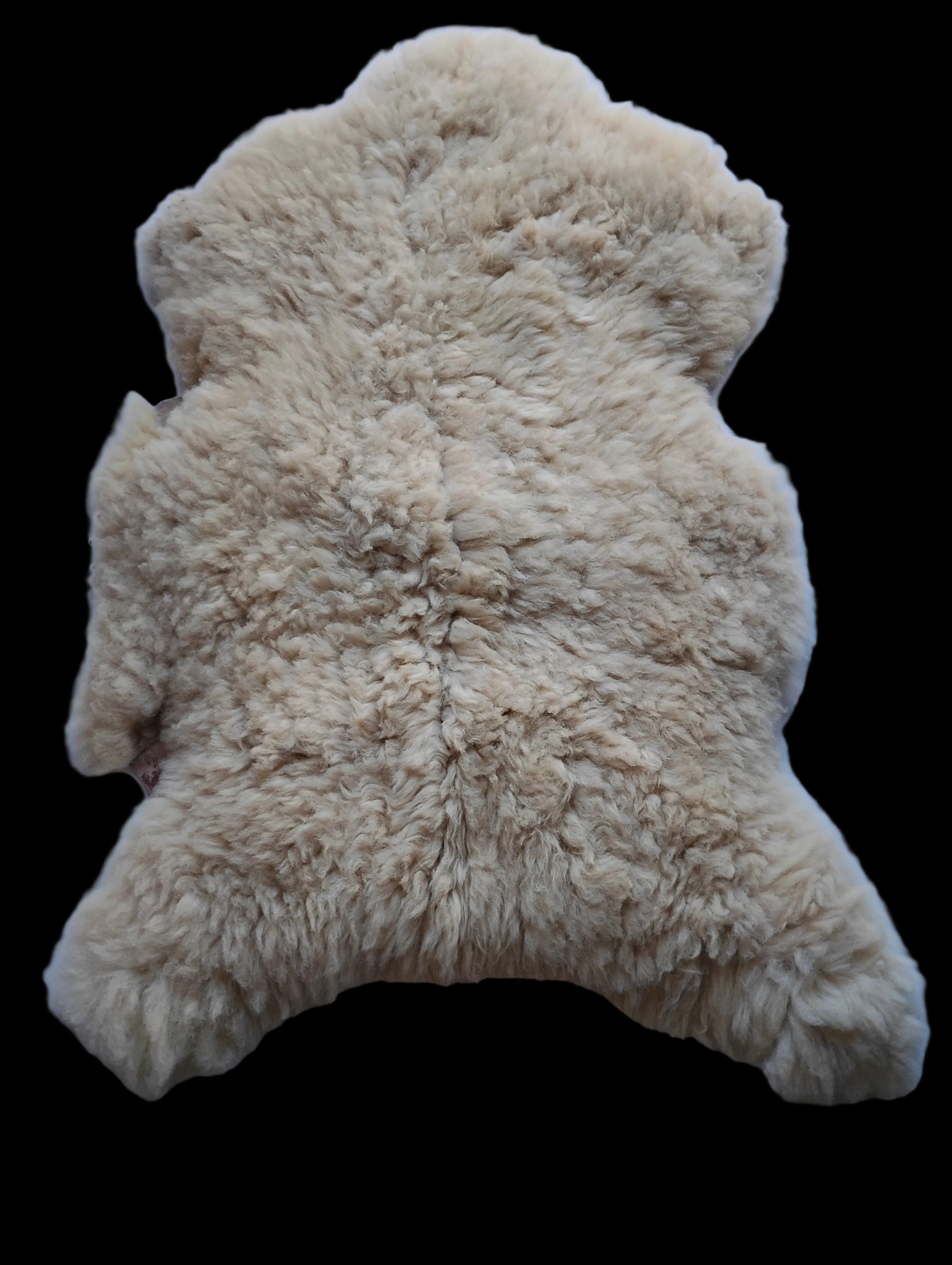 Bark tanned sheepskin 38 x 28 3 inch wool