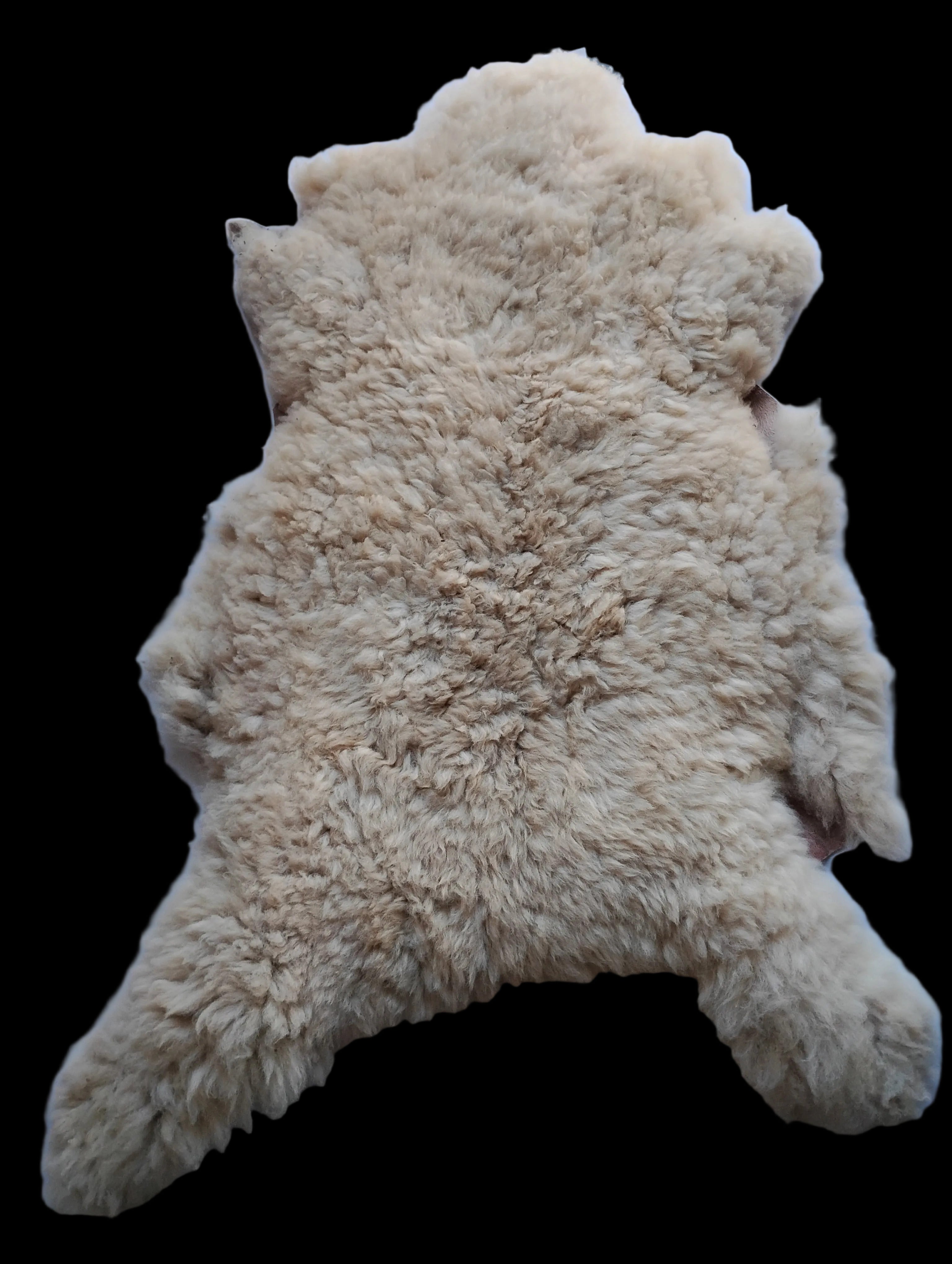 Bark tanned sheepskin 42 x 29 3 inch wool