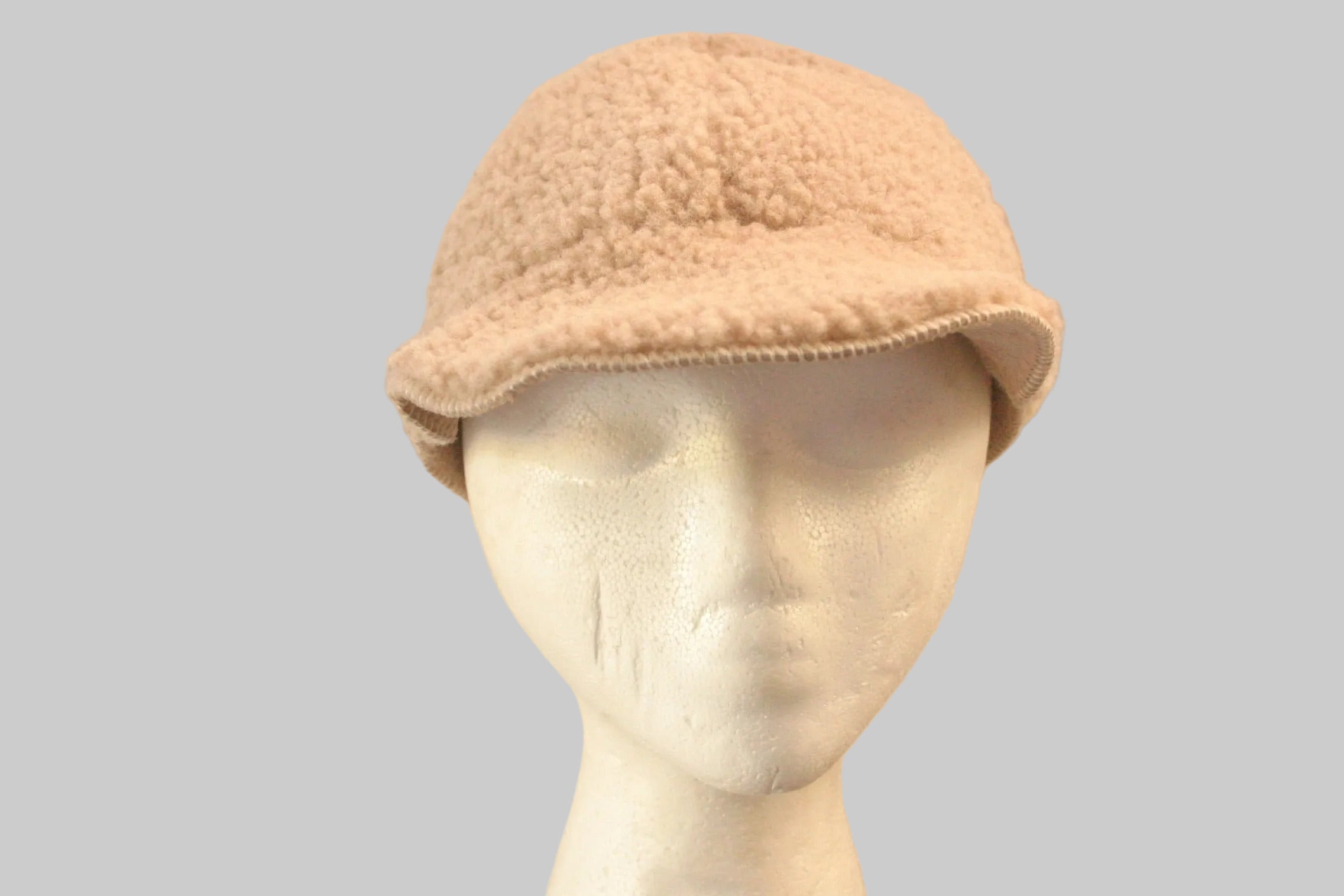 Sheepskin adjustable cap