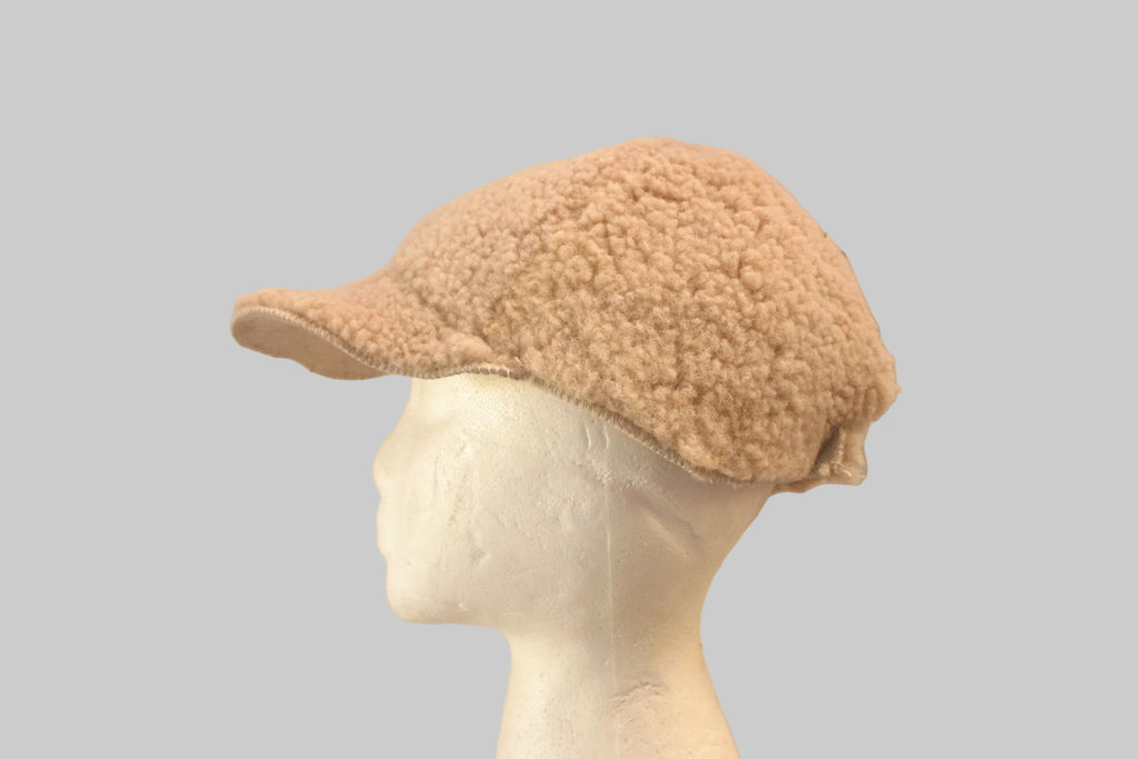 Sheepskin adjustable cap