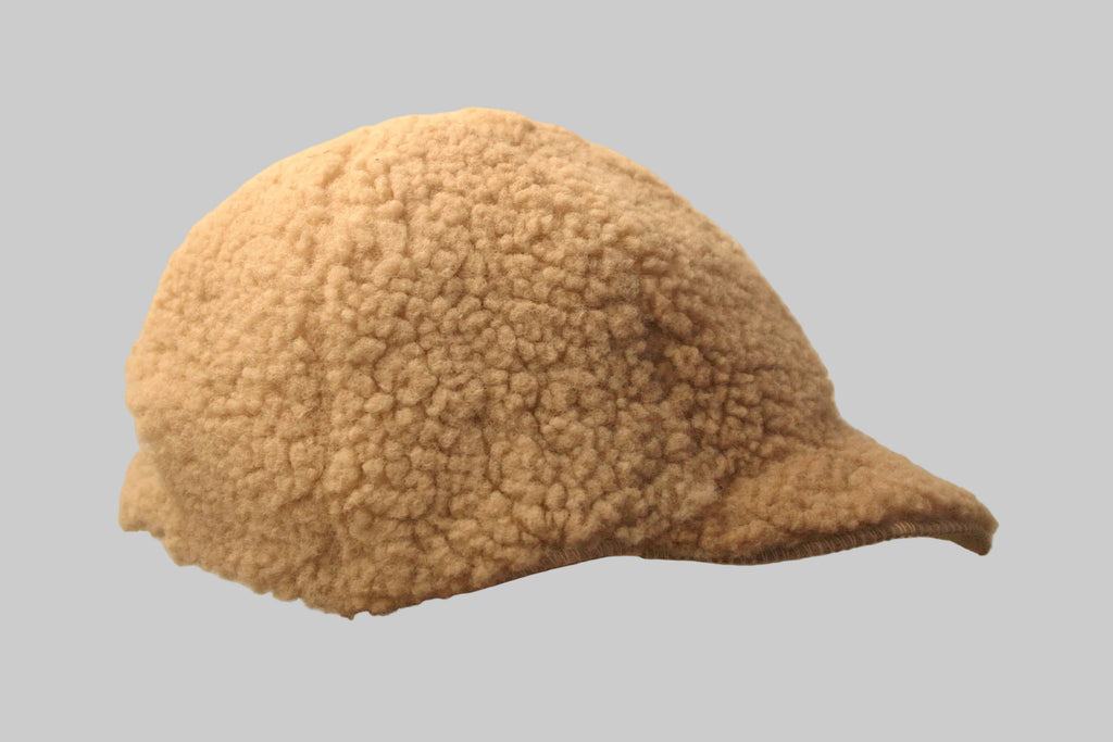 Sheepskin adjustable cap