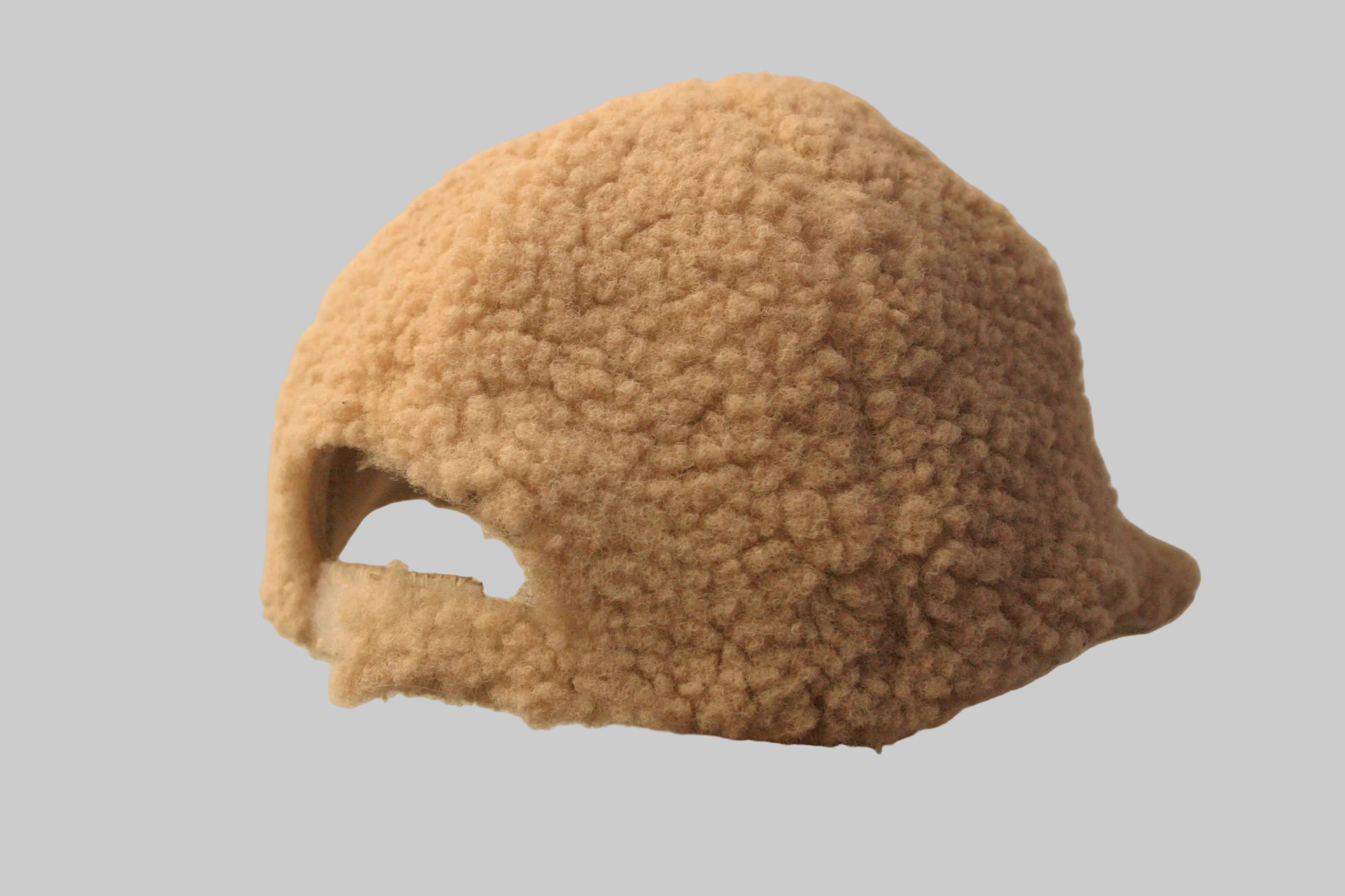 Sheepskin adjustable cap