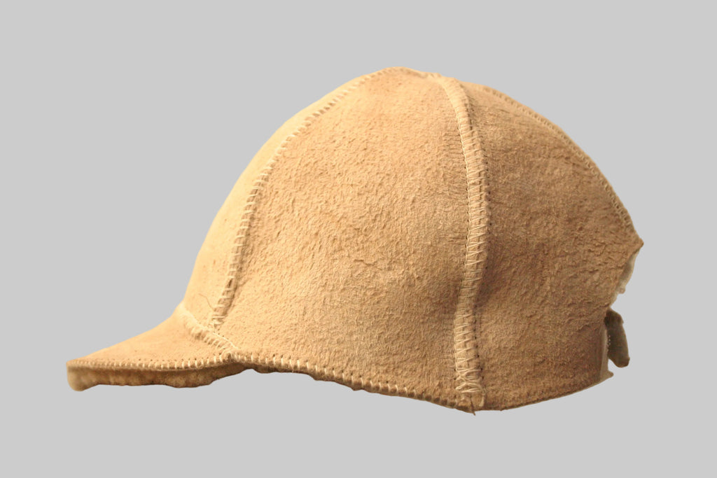 Sheepskin adjustable cap