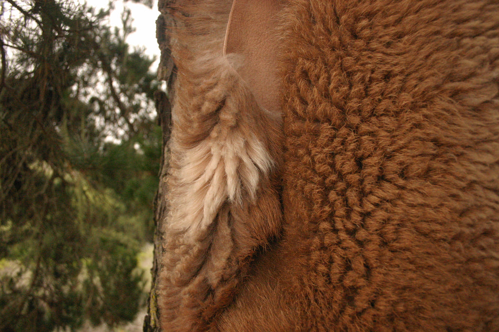 Natural Sheepskin Vest — British Army Jerkin Style
